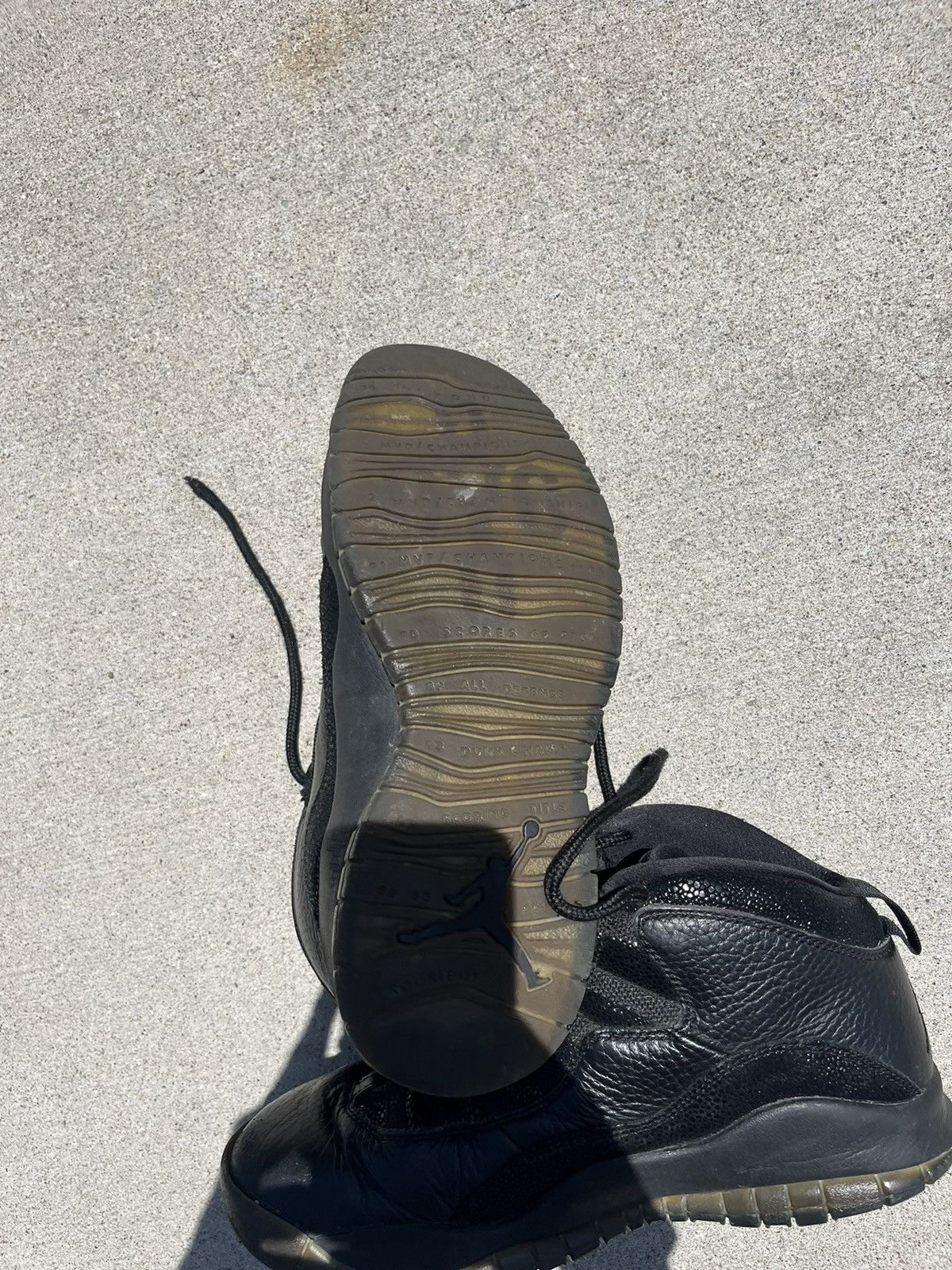 Jordan Brand × October's Very Own OVO x Air Jordan 10 Retro black Size US 8 / EU 41 - 4 Thumbnail