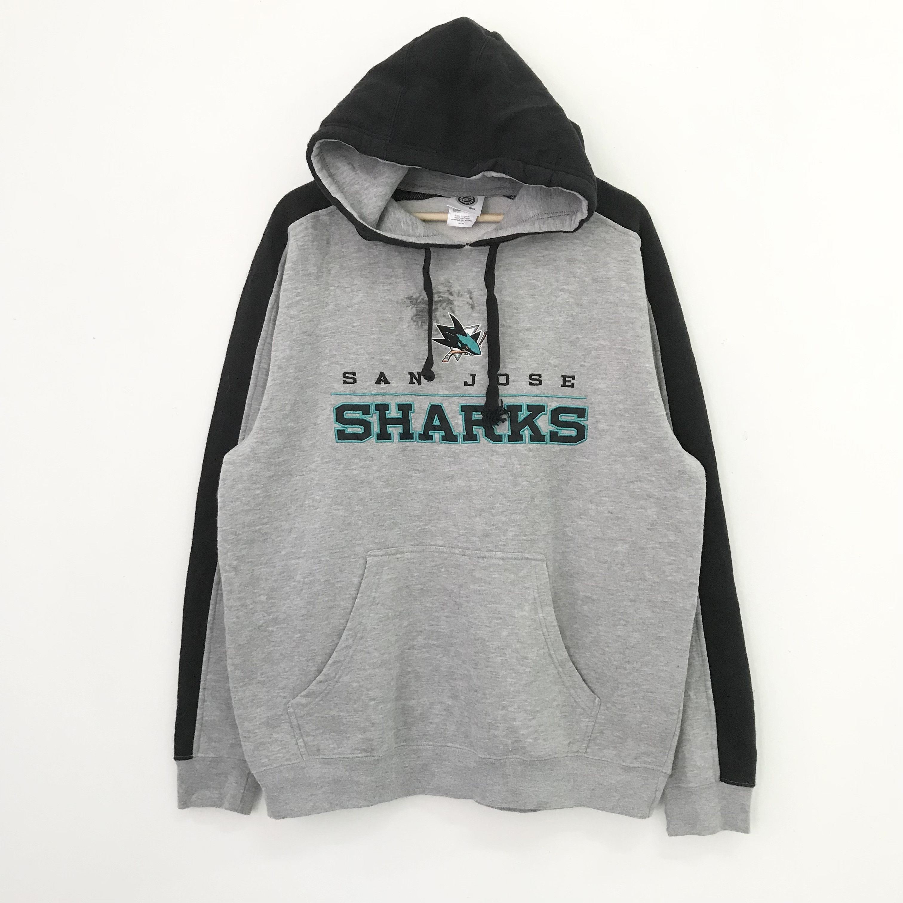 Vintage San Jose Sharks Gray Sweater - 522 Size US L / EU 52-54 / 3 - 1 Thumbnail