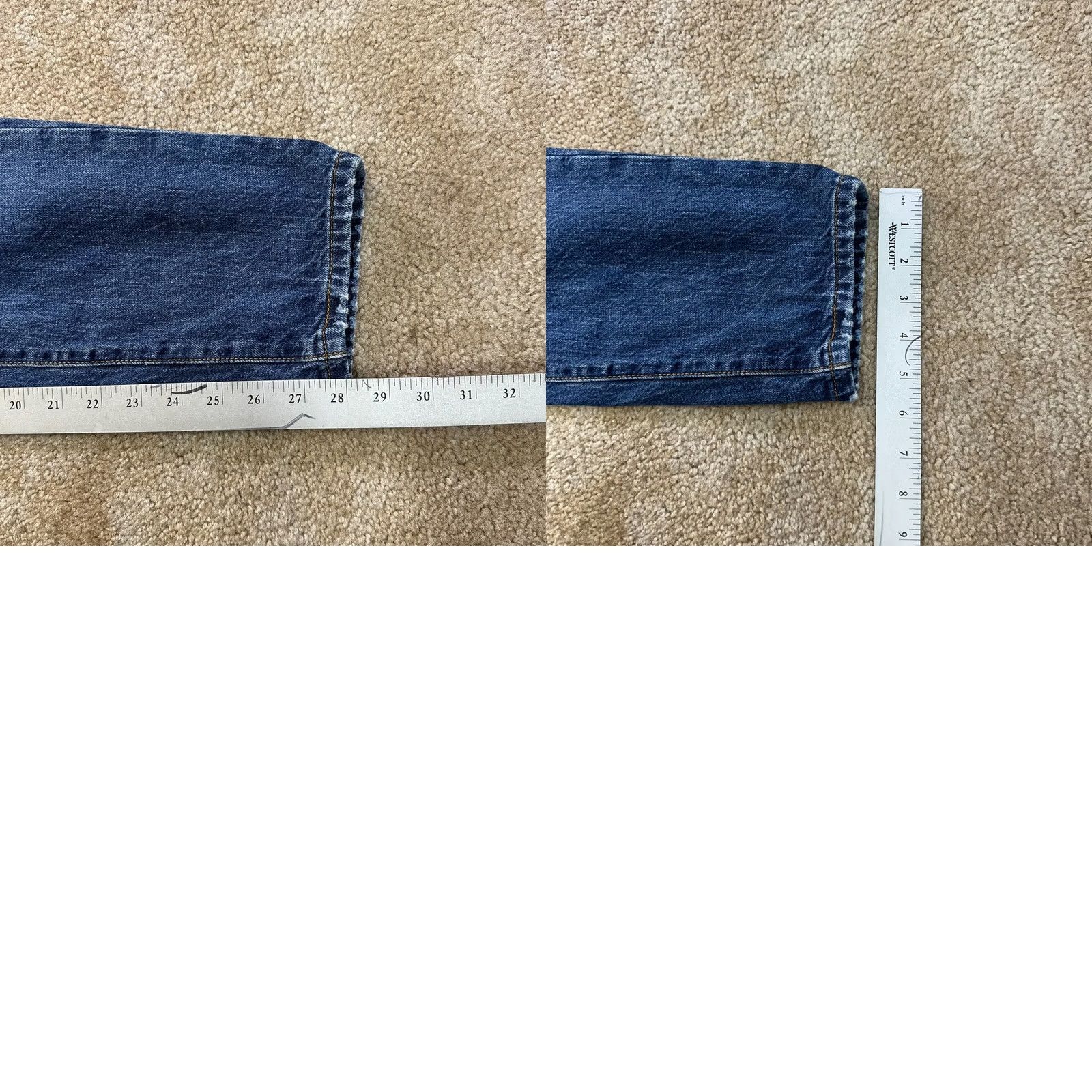 Levi's Levi's 501 Jeans Women's 28x28 Blue Denim Button Fly Tapered Regular Rise 5-Pocket USA Pattern Smoke Blue (Note: If including "USA" as theme) Size 28" / US 6 / IT 42 - 9 Thumbnail