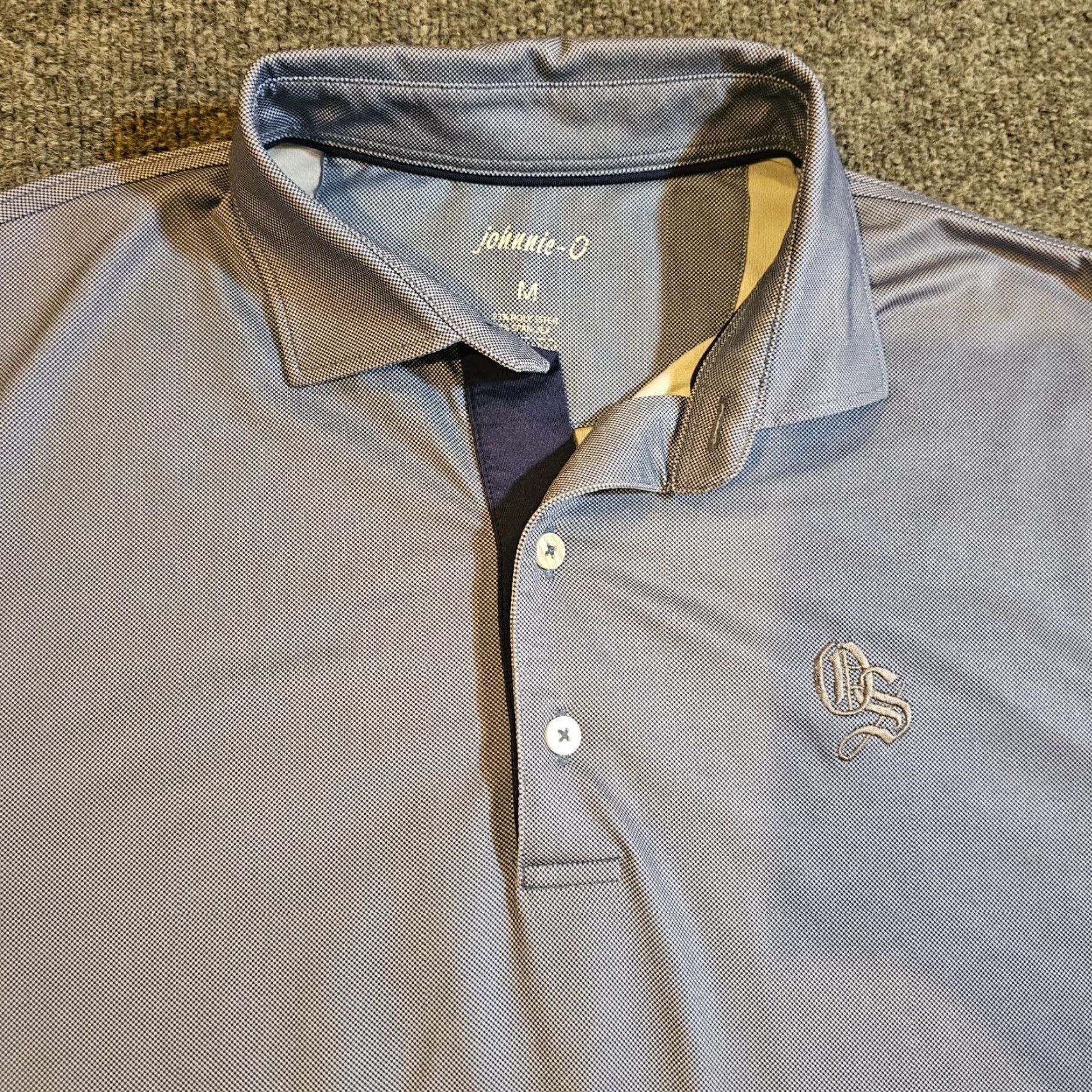 johnnie-O Johnnie-O Shirt Mens Large Gray Golf Polo Short Sleeve Performance Casual Shirt Size US L / EU 52-54 / 3 - 2 Thumbnail