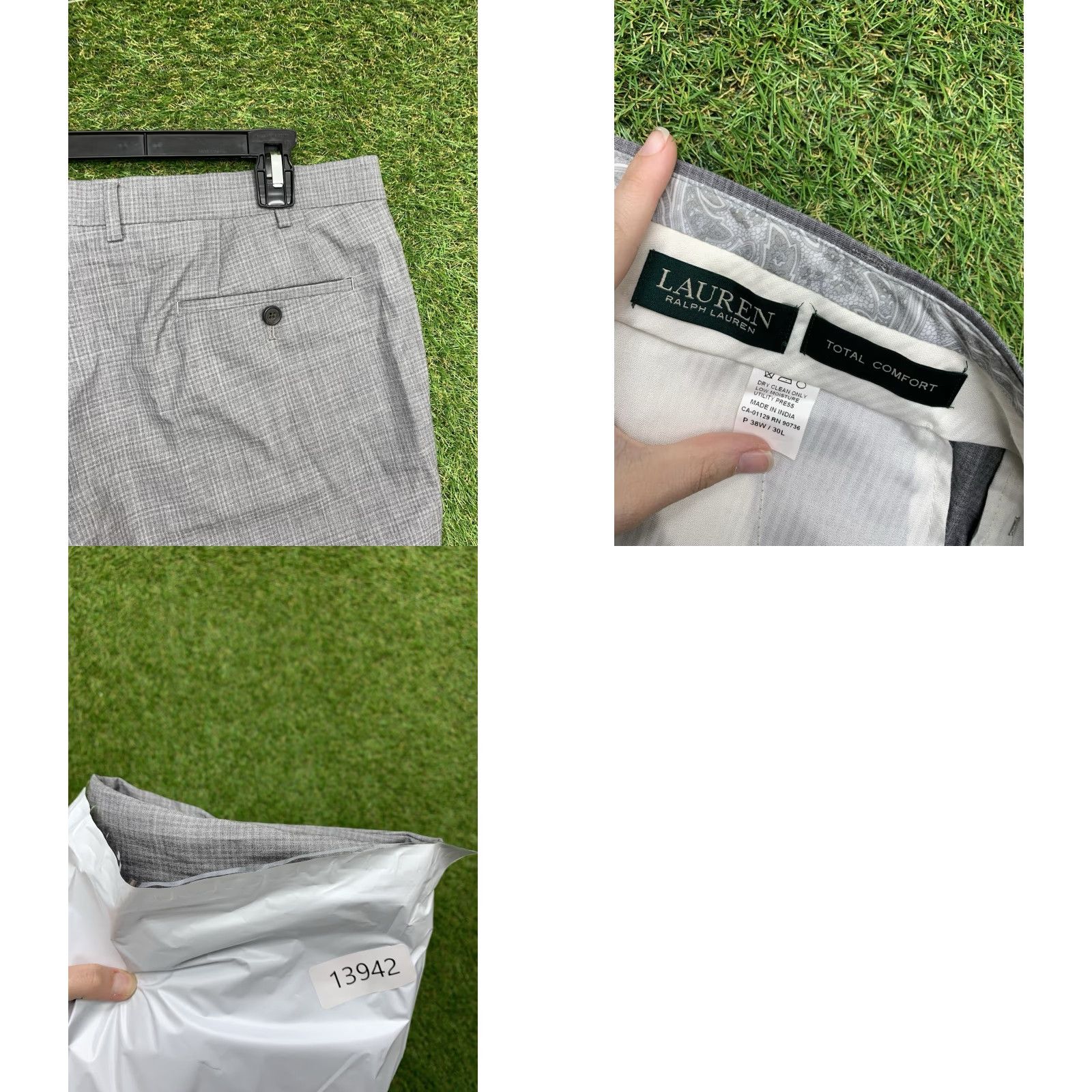 Ralph Lauren Lauren Ralph Lauren Pants Mens 38x30 Total Comfort 100% Wool Gray Pleated Preppy Size US 38 / EU 54 - 8 Thumbnail