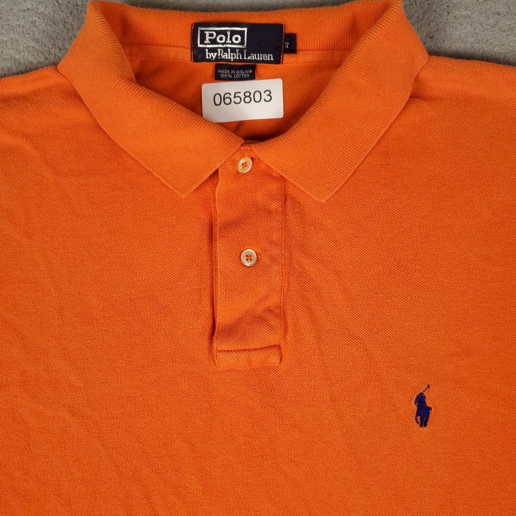 Ralph Lauren Ralph Lauren Polo Shirt Mens XL Orange Pony Casual Short Sleeve Polo Size US XL / EU 56 / 4 - 2 Thumbnail