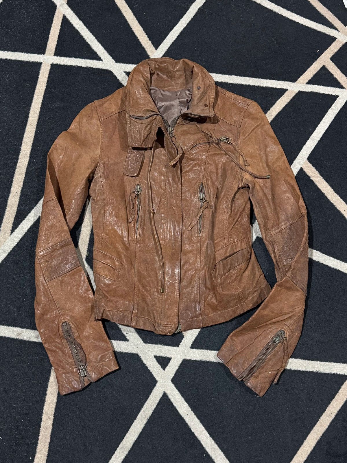 Le Grande Bleu (L.G.B.) Leather Jacket Japanese Brand Goa Styled Size US S / EU 44-46 / 1 - 1 Thumbnail