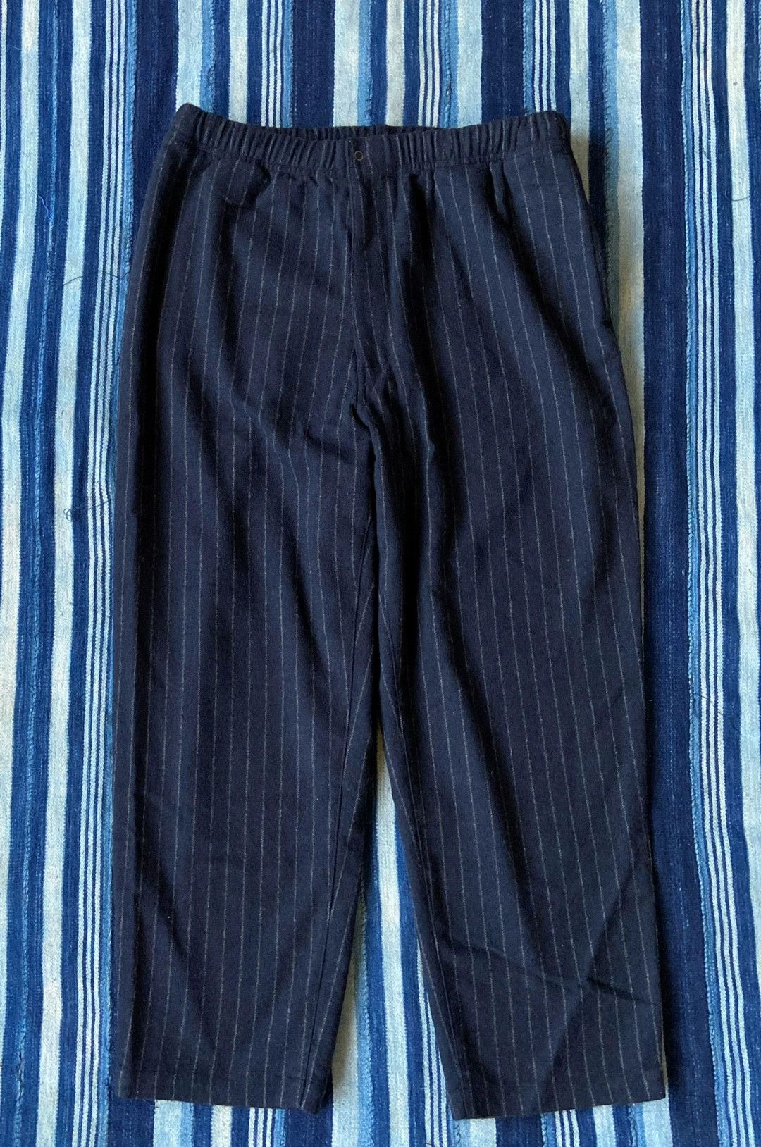 Pilgrim Surf + Supply Pilgrim Wool EasyPT Stripe Navy L Pants Size US 34 / EU 50 - 1 Thumbnail