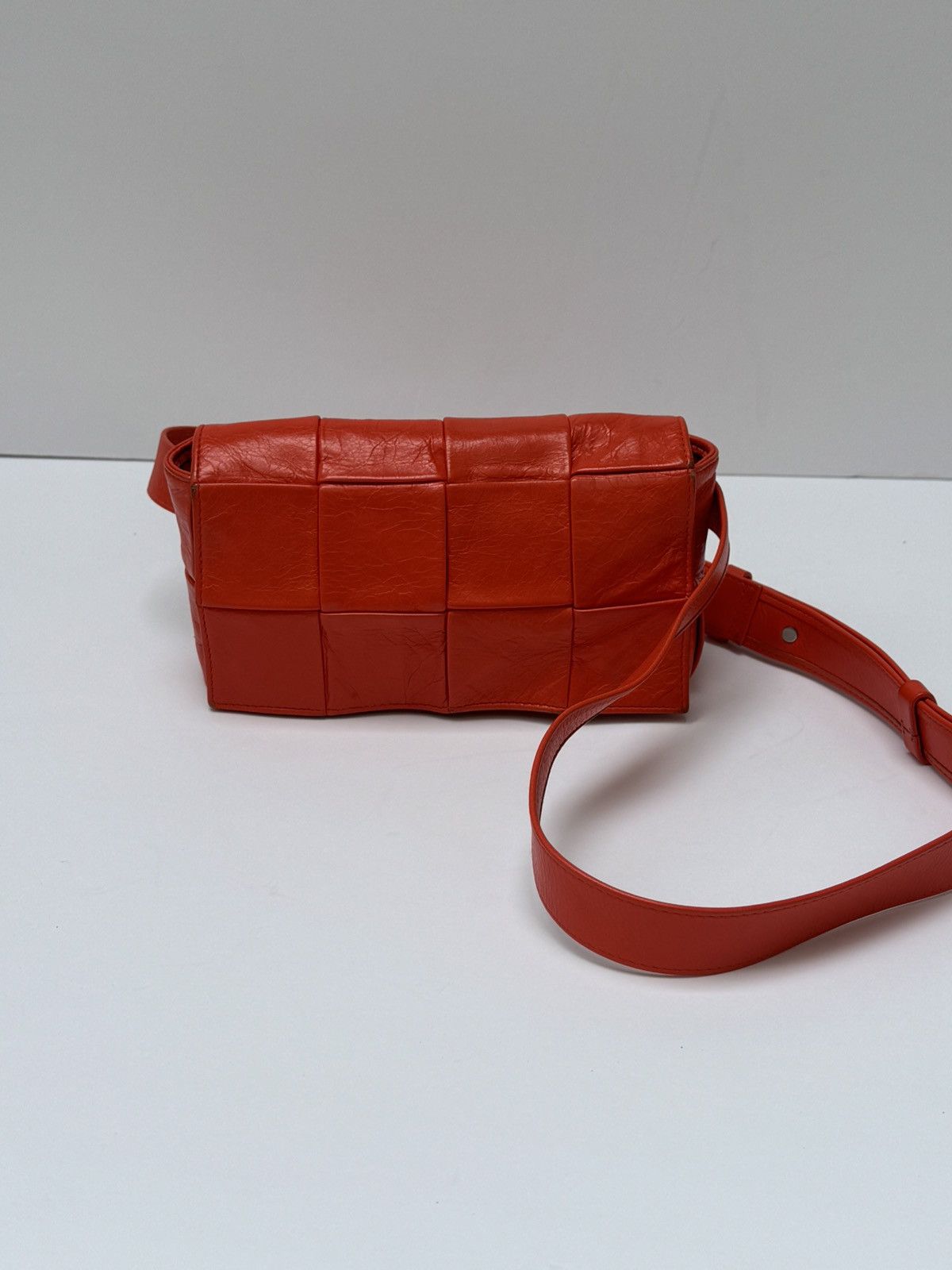 Bottega Veneta Bottega veneta casette orange bumbag intreccio Size ONE SIZE - 1 Thumbnail