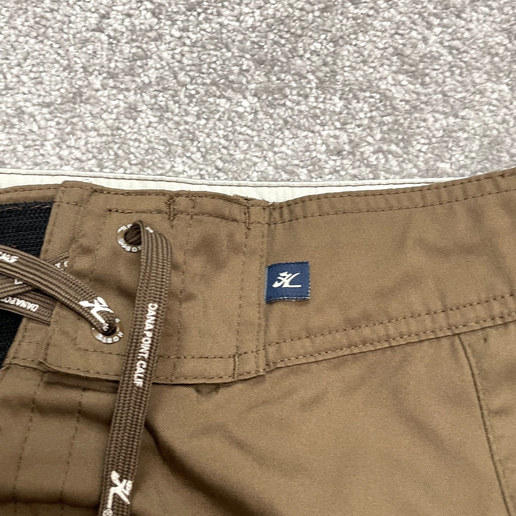 Vintage Hobie Board Shorts Swim Trunks Mens 34 Brown Cargo Pockets Drawstring Custom Size US 34 / EU 50 - 5 Thumbnail