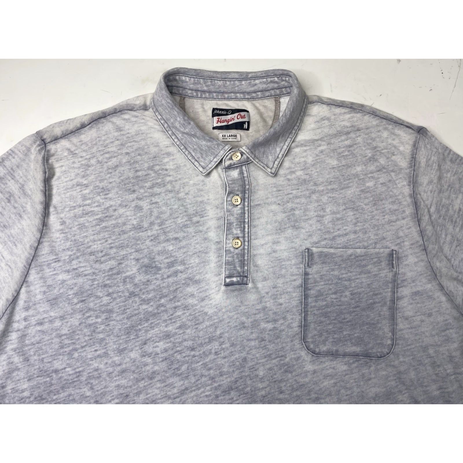 johnnie-O johnnie-O Polo Shirt Mens 2XL Blue The Local Slub Golf Beach Outdoor Sports 90s Size US XXL / EU 58 / 5 - 2 Thumbnail
