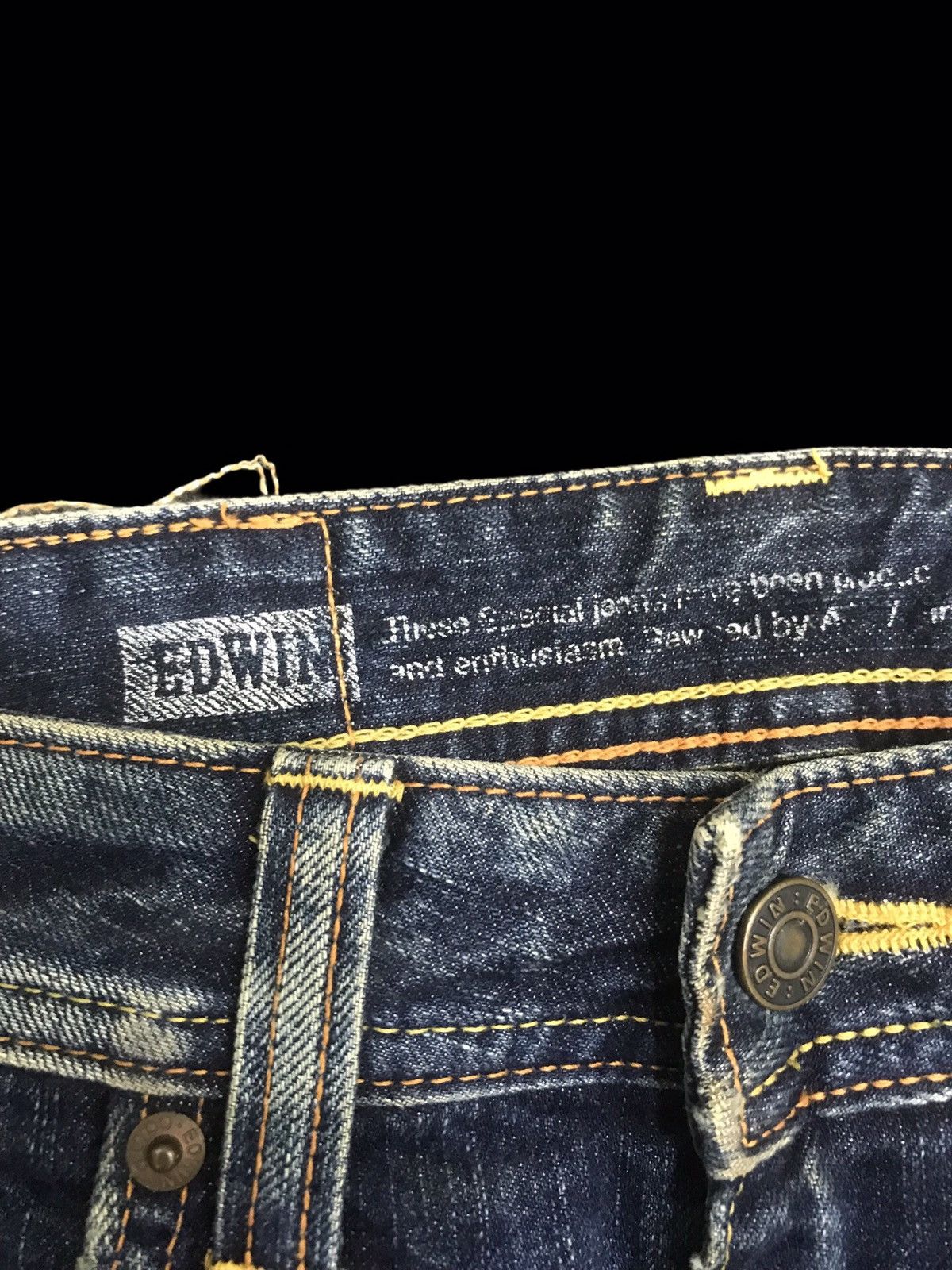 Edwin 💥FLARE💥ARCHIVAL EDWIN 511 RV STONEWASH FLARE DENIM F258 Size US 29 - 9 Thumbnail