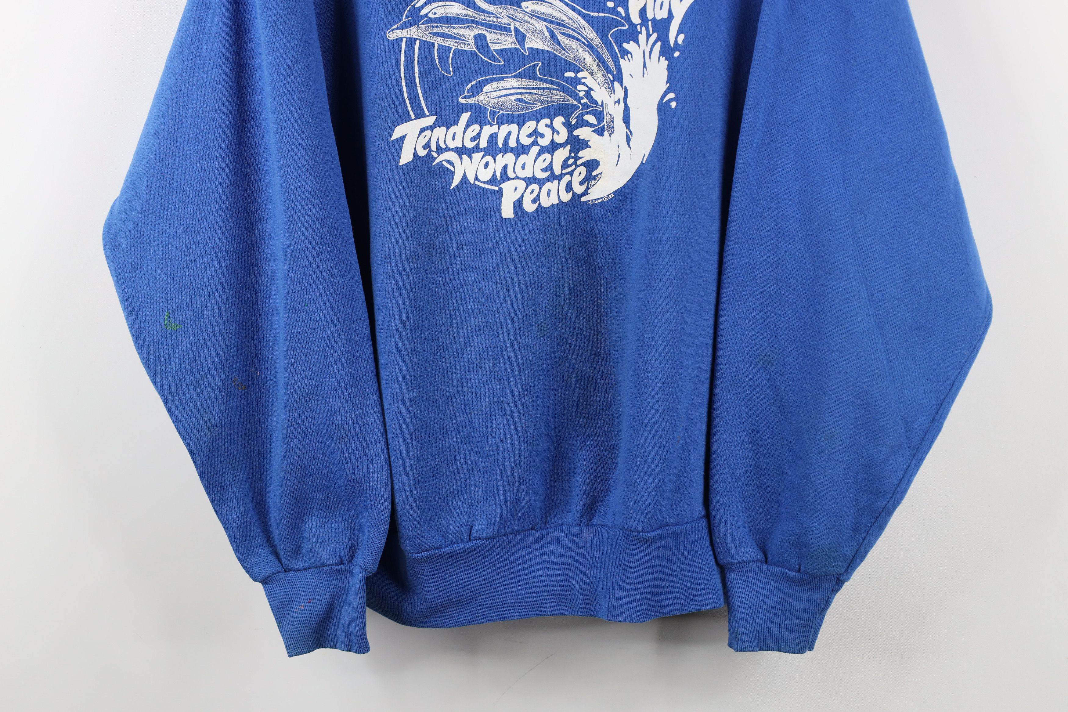 Vintage Vintage 90s Streetwear Free Willy Orca Whales Sweatshirt USA Size L / US 10 / IT 46 - 3 Thumbnail
