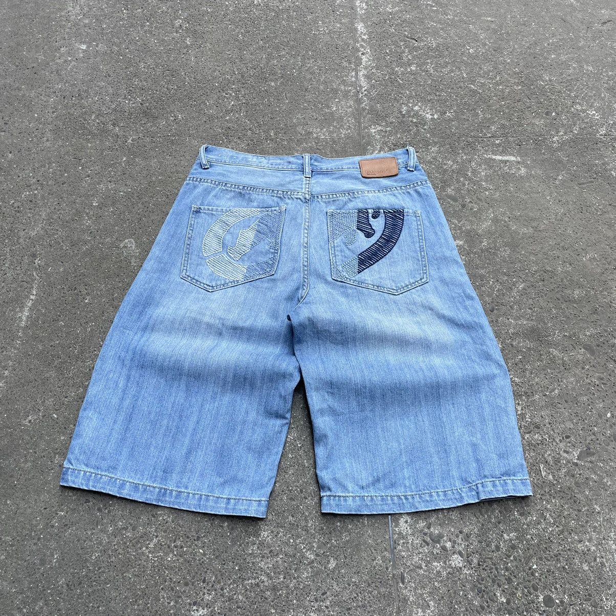 Ecko Unltd. × Vintage Vintage Ecko Unltd Baggy Rap Hip Hop Shorts Jnco Style Size US 32 / EU 48 - 2 Thumbnail