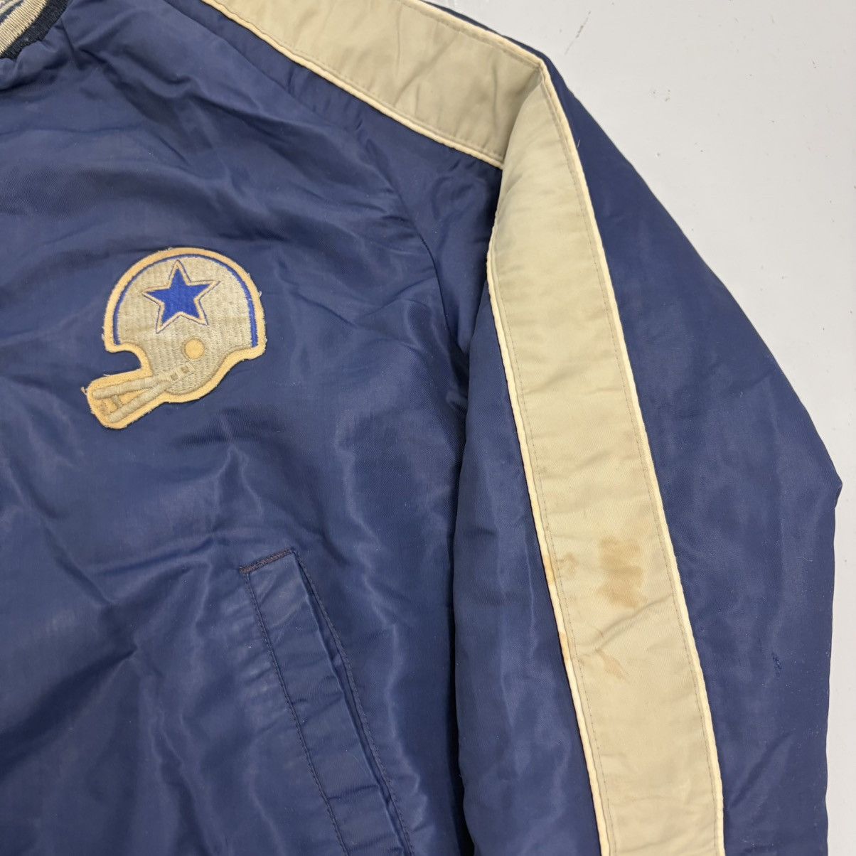 Other Vintage 80s Dallas Cowboys NFL Blue Bomber Jacket Size S / US 4 / IT 40 - 2 Thumbnail