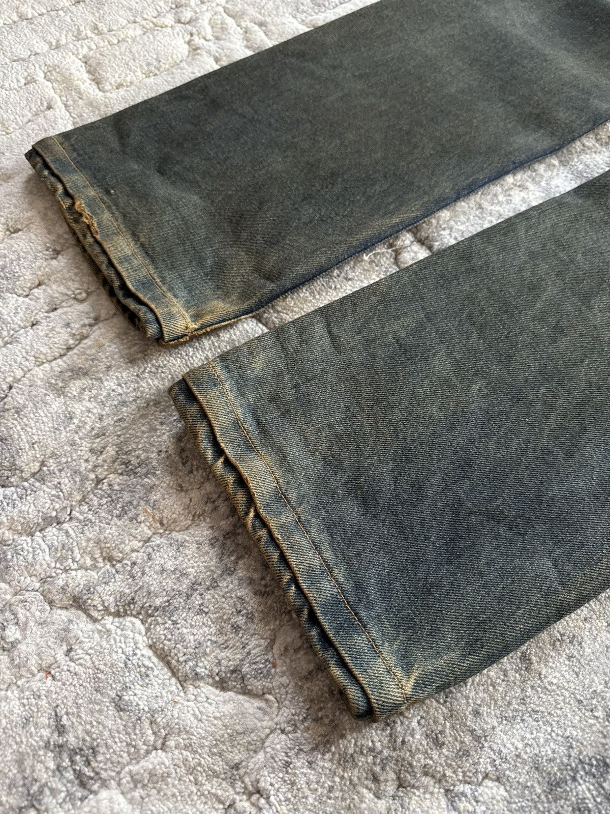 A.P.C. A.P.C Reu De Fleurus Earthy Mud Wash Selvedge Straight Jeans Size US 29 - 17 Thumbnail