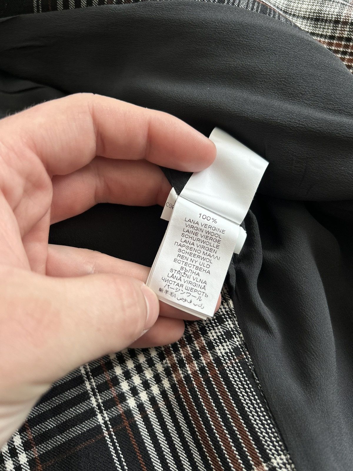 Brunello Cucinelli NEW❗️ BRUNELLO CUCINELLI Double-Breasted Checked Wool Coat Size XS / US 0-2 / IT 36-38 - 14 Thumbnail