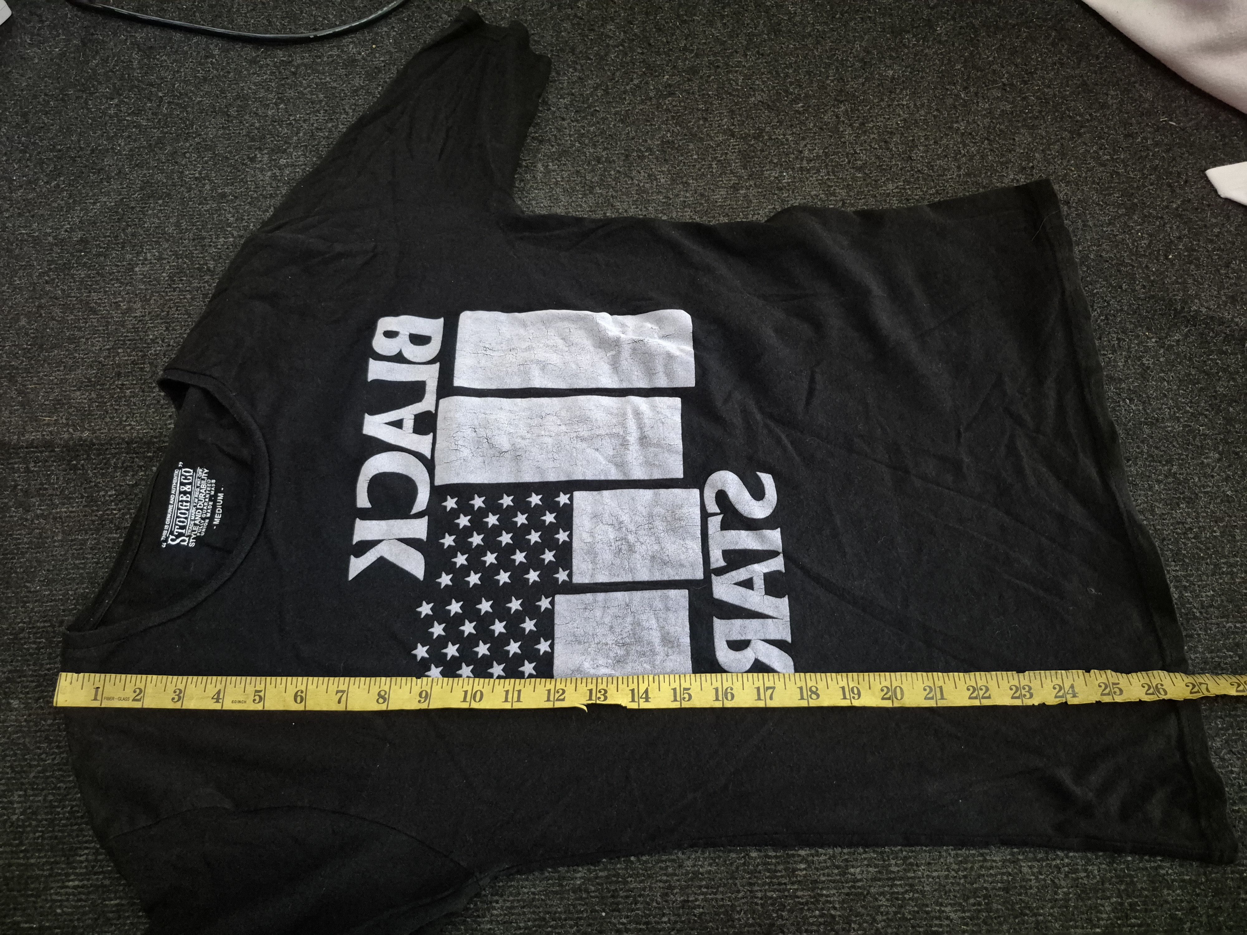 Japanese Brand 🔥 Black Star Anarchy Black Flag Design Tee Punk Size US M / EU 48-50 / 2 - 8 Thumbnail