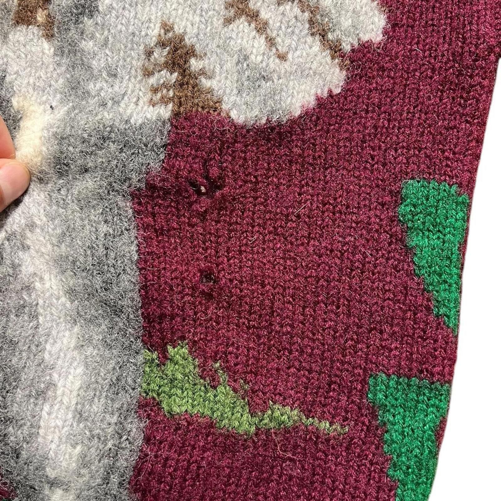 Other Vintage Wills & Geiger 100% Wool Elephant Sweater (rare) Size S / US 4 / IT 40 - 4 Thumbnail