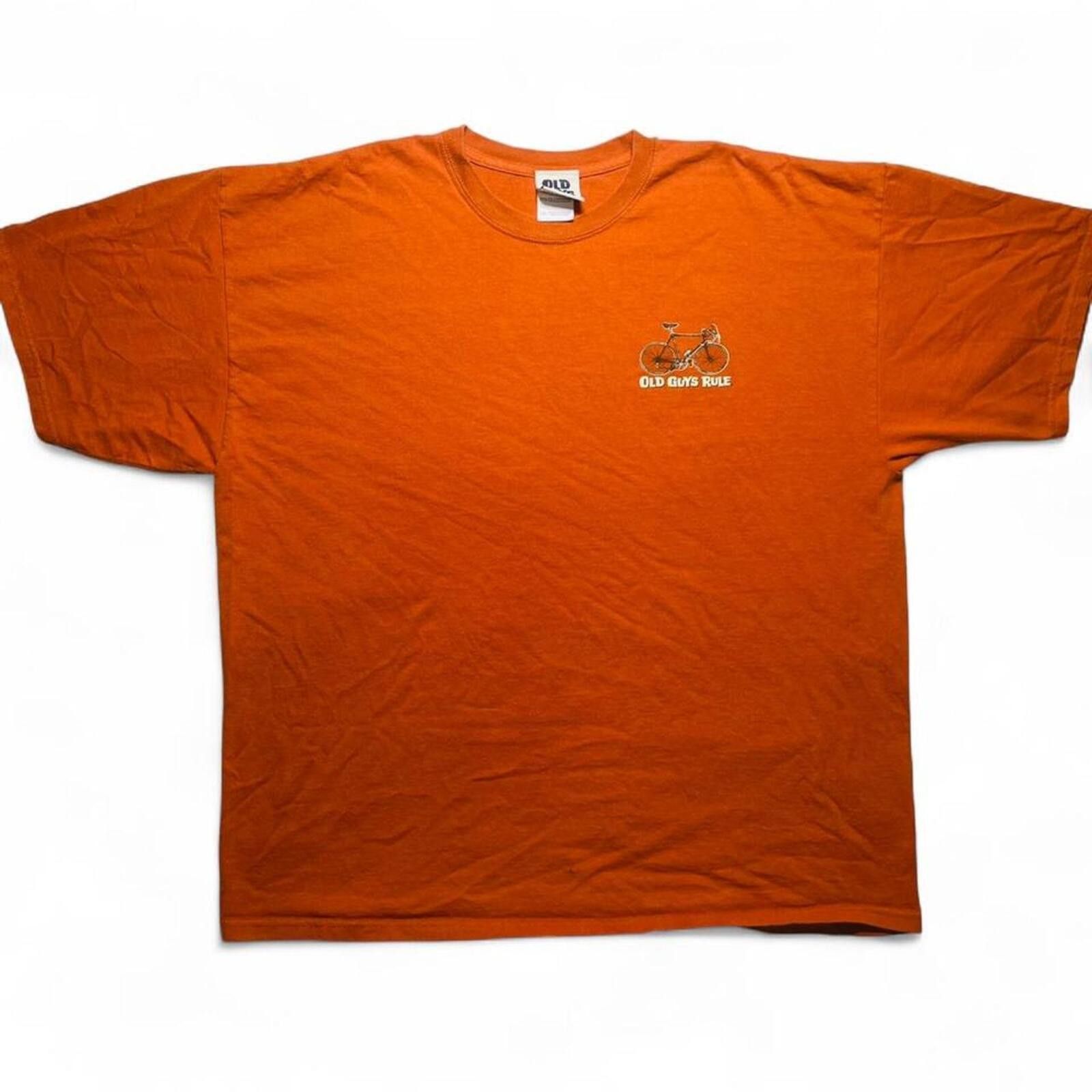 Other Old Cranky Guys Rule Bicycle Graphic T-Shirt Orange Size XXL Size US XXL / EU 58 / 5 - 1 Thumbnail