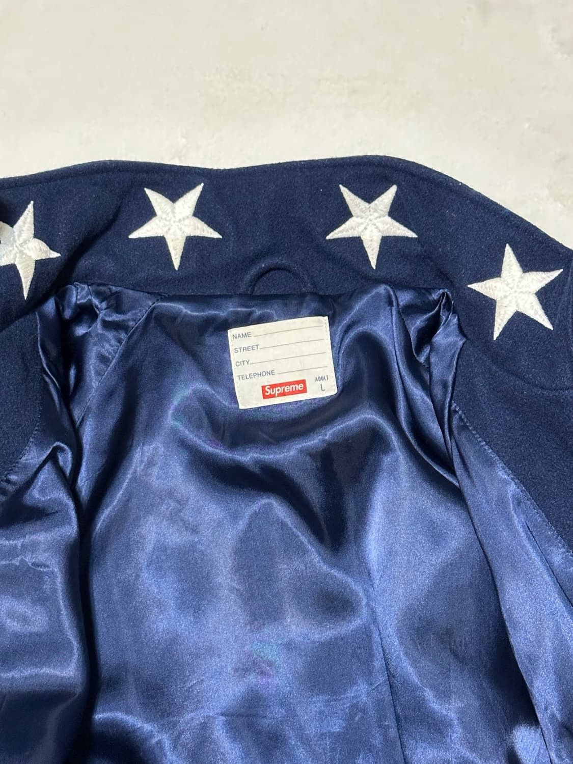 Supreme Supreme *Rare* 16FW Stars Zip Stadium Jacket Size US L / EU 52-54 / 3 - 6 Thumbnail