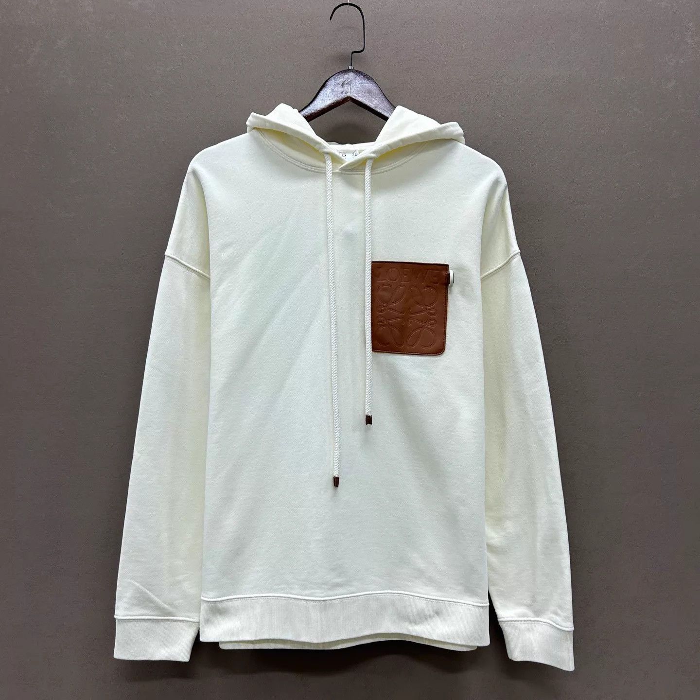 Loewe Loewe 99 New Color-Blocked Leather Pocket Hoodie S Size US S / EU 44-46 / 1 - 1 Thumbnail