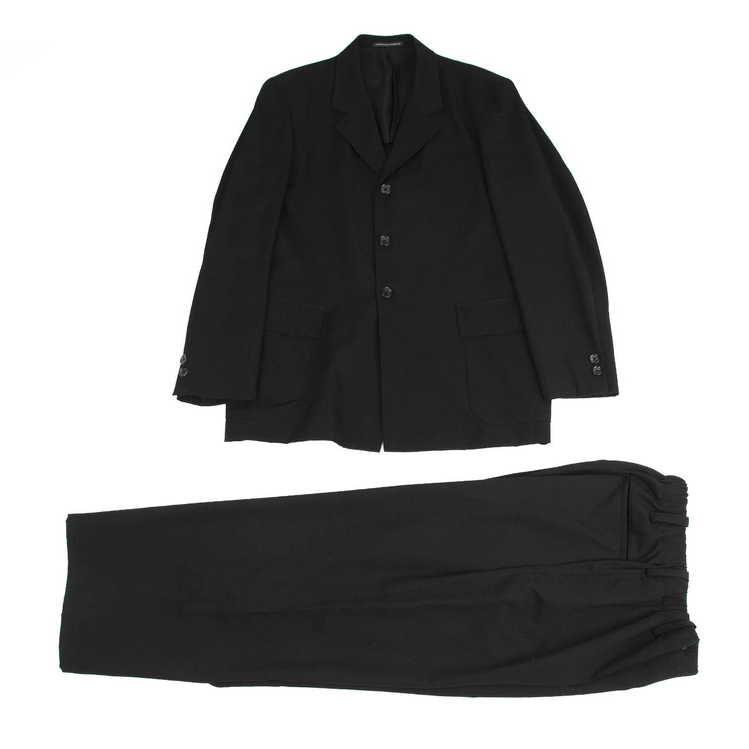 Jean Paul Gaultier Wool Gabardine Long Jacket in Black Size 3 Size US L / EU 52-54 / 3 - 16 Thumbnail