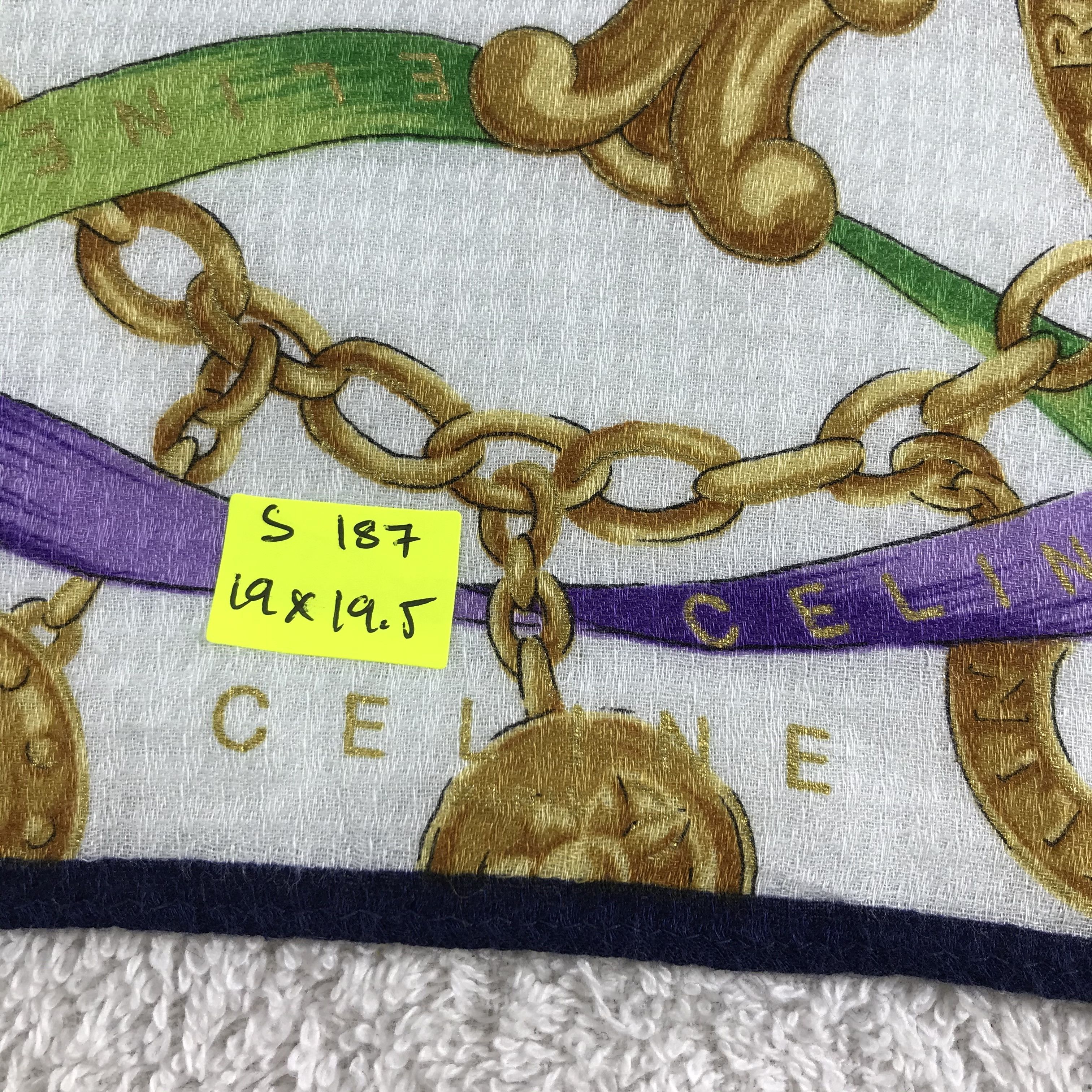 Celine × Vintage Celine Bandana / Handkerchief / Neckerchief - S187 Size ONE SIZE - 5 Thumbnail