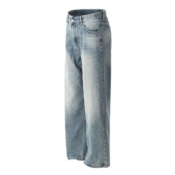 VIBE Men's distressed American style gradient loose washed jeans Size US 32 / EU 48 - 2 Thumbnail