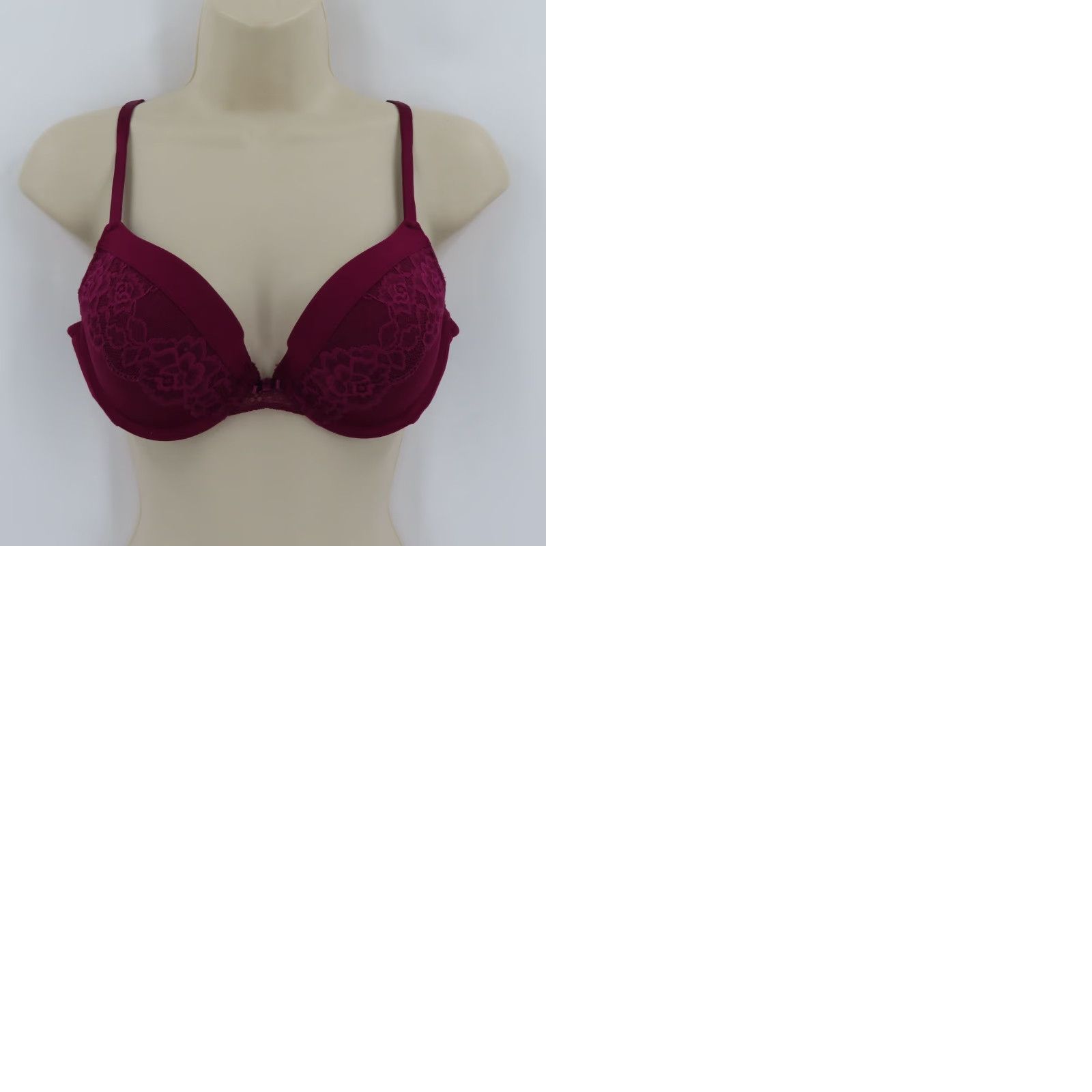 Vintage **Purple Maidenform 36B Flower Push Up Bra** User: **Underwire Padded 36B Purple Maidenform Flower Push Up Bra** Size ONE SIZE - 9 Thumbnail