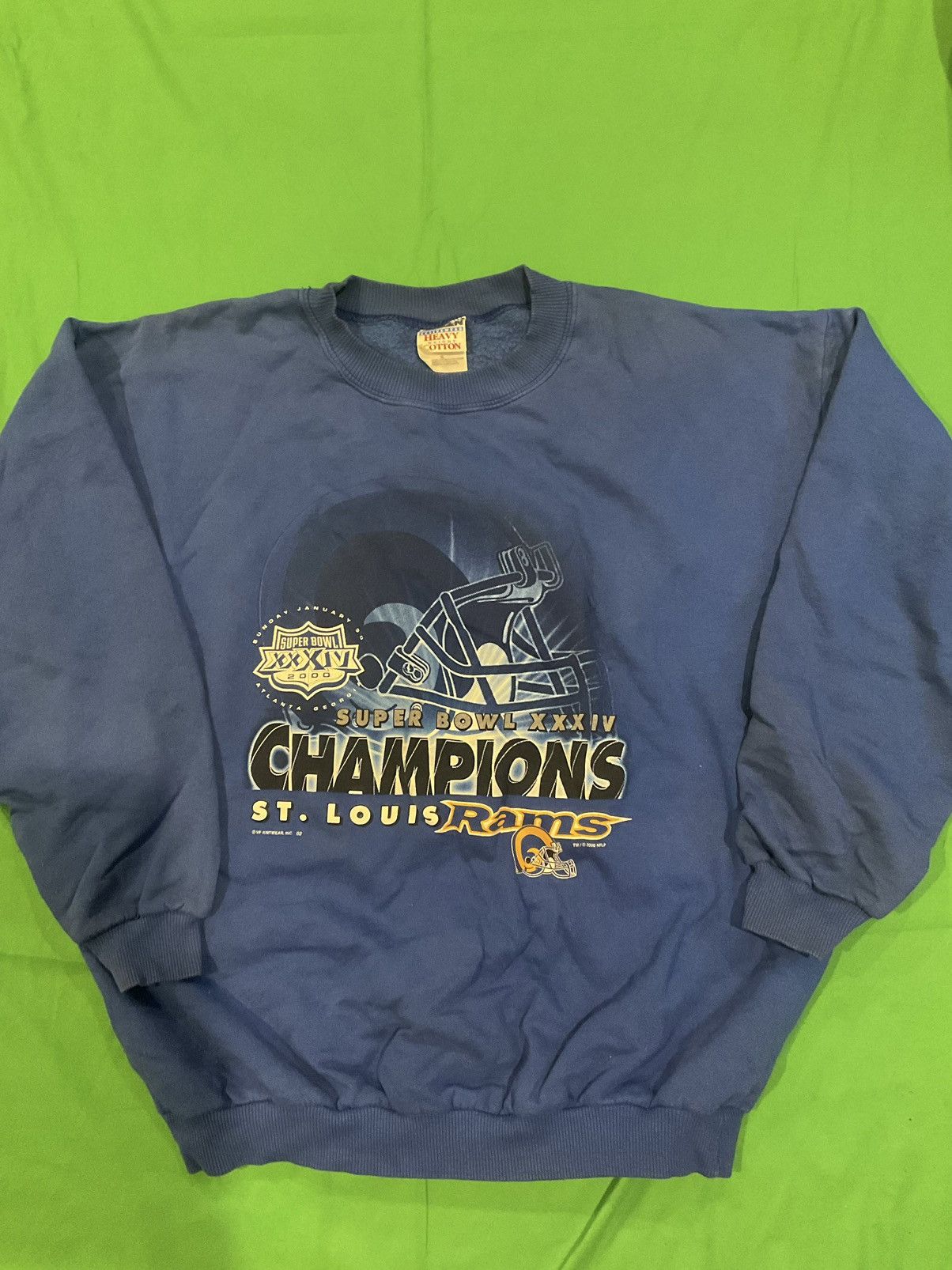 NFL × Vintage Vintage St. Louis Rams Super Bowl XXXIV crewneck Size US XL / EU 56 / 4 - 1 Thumbnail