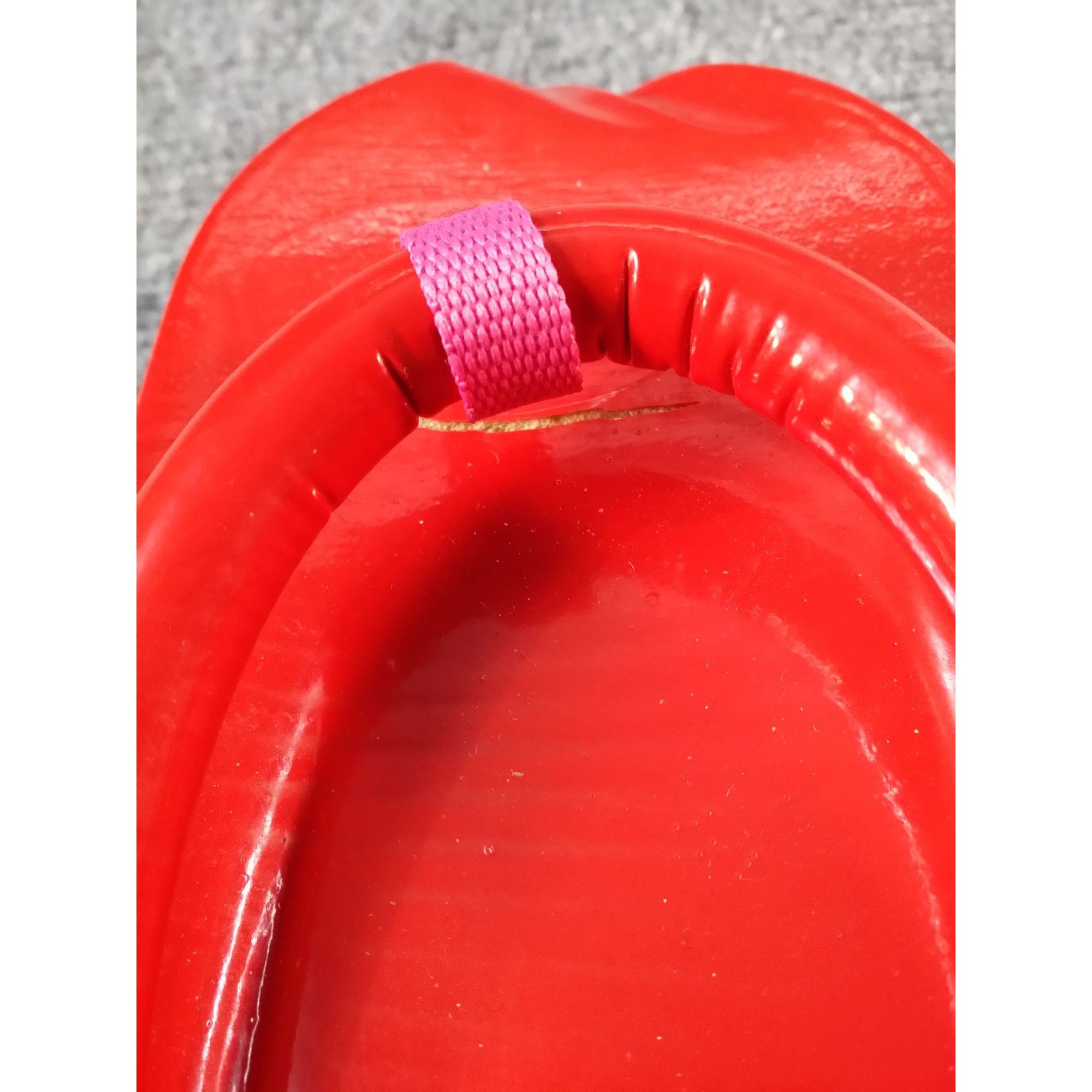 Malibu Sandals FLOATIE Sugar Shoes Y2k 90s Vintage Red Floating Flip Flop S Size US 9 / IT 39 - 10 Thumbnail
