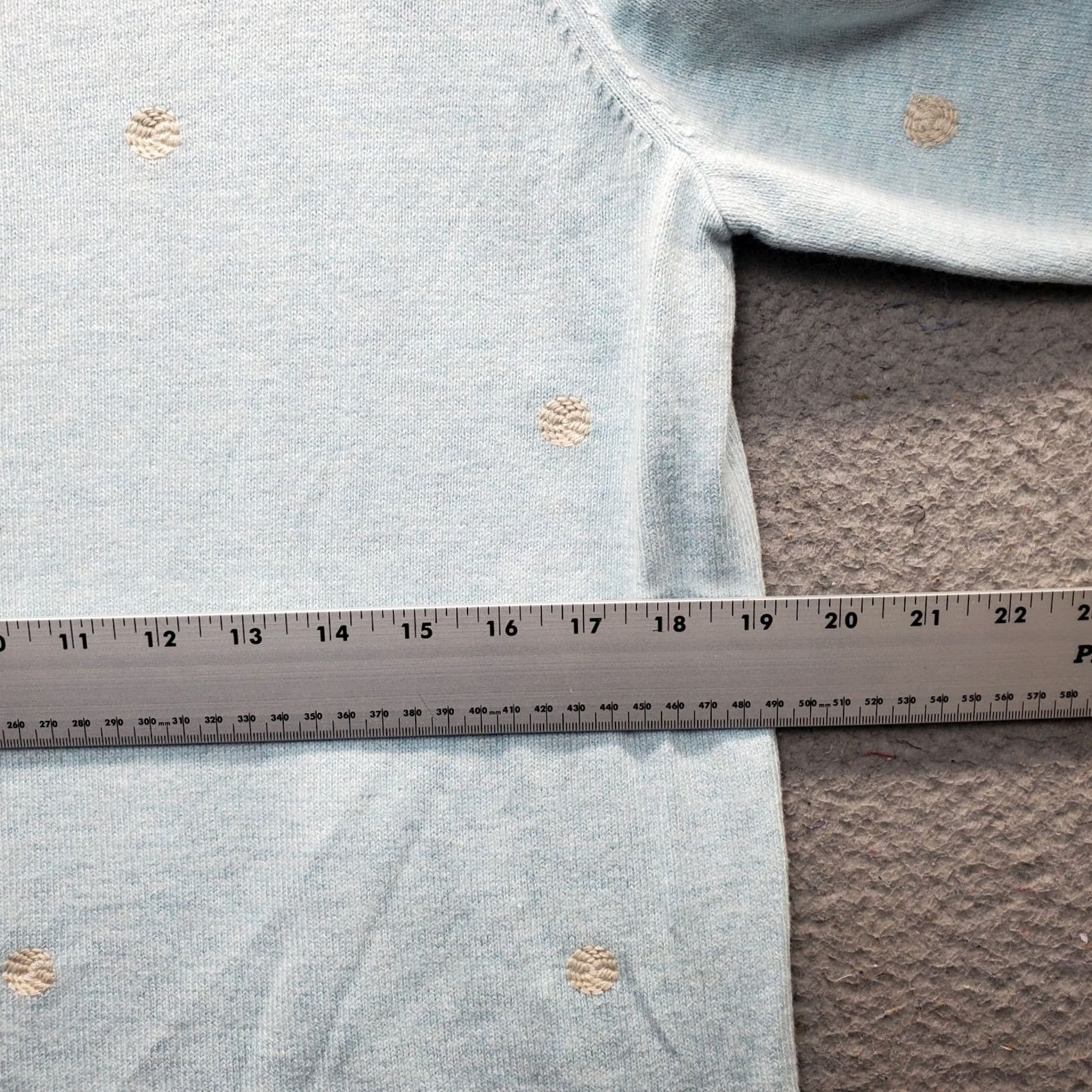 J. Jill J. Jill Sweater Womens Size M Multicolor Dot Embroidered Long Sleeve Pullover Size M / US 6-8 / IT 42-44 - 4 Thumbnail