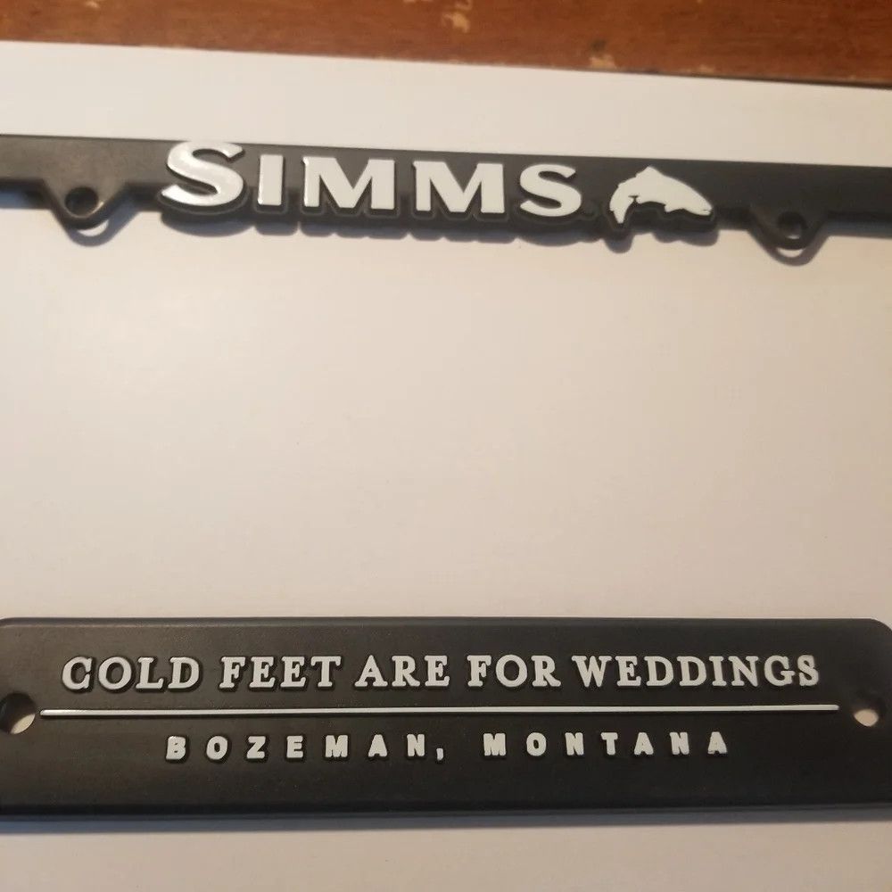 Simms Simms Fishing License Plate Frame Car DEAD STOCK NWT Size ONE SIZE - 2 Thumbnail