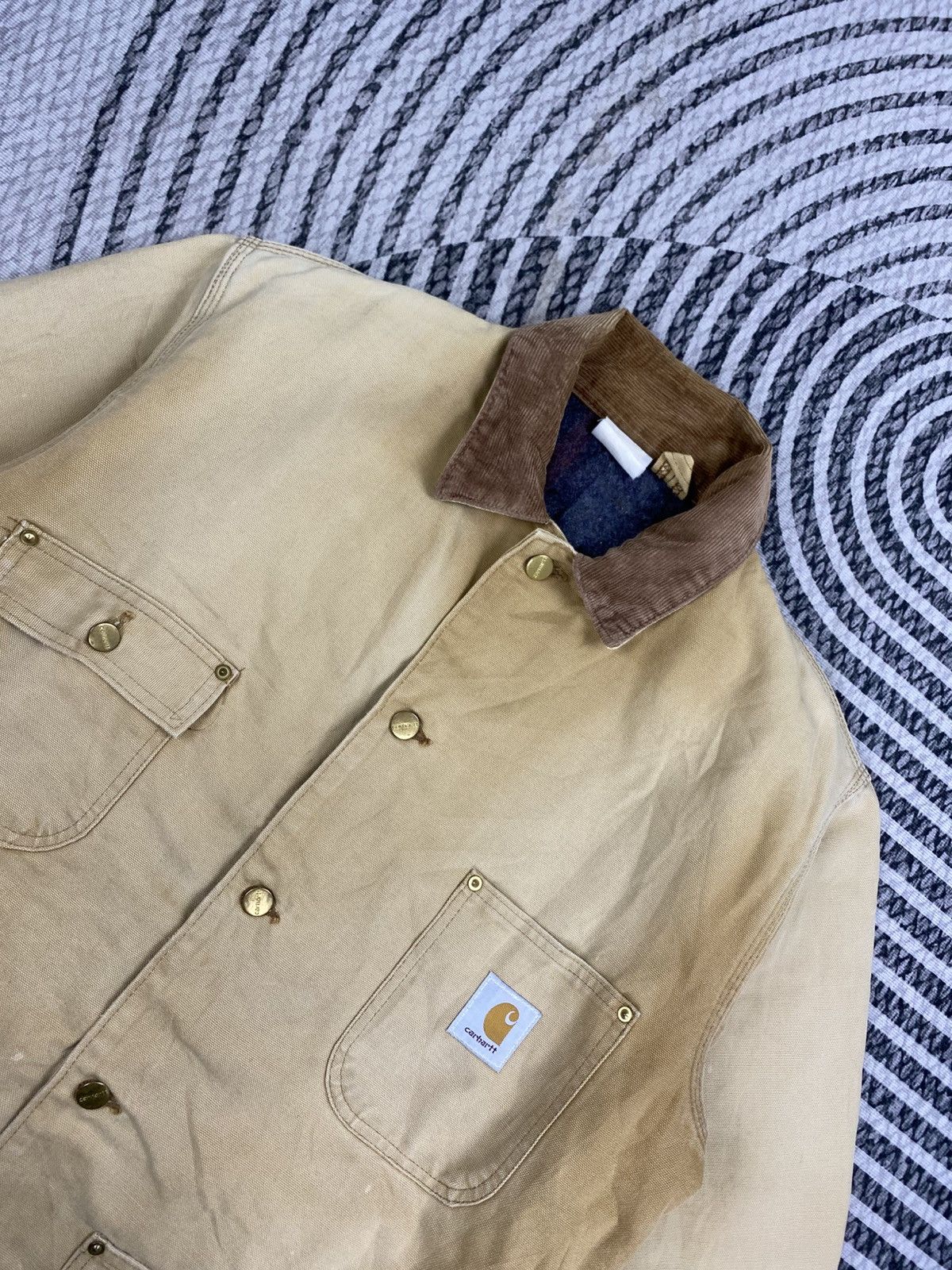 Carhartt 🔥80s Vintage Carhartt Michigan Sun Faded Workwear Jacket Size US L / EU 52-54 / 3 - 7 Thumbnail
