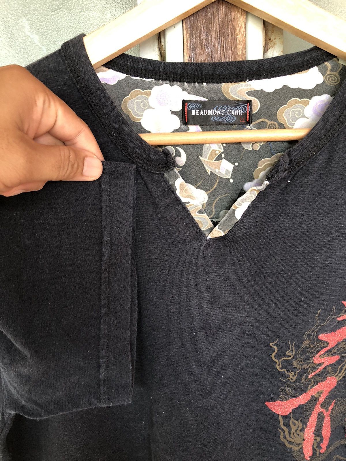 Other Vintage Japanese Beaumont Carr Sukajan Dragon Shirt Tee Size US L / EU 52-54 / 3 - 4 Thumbnail