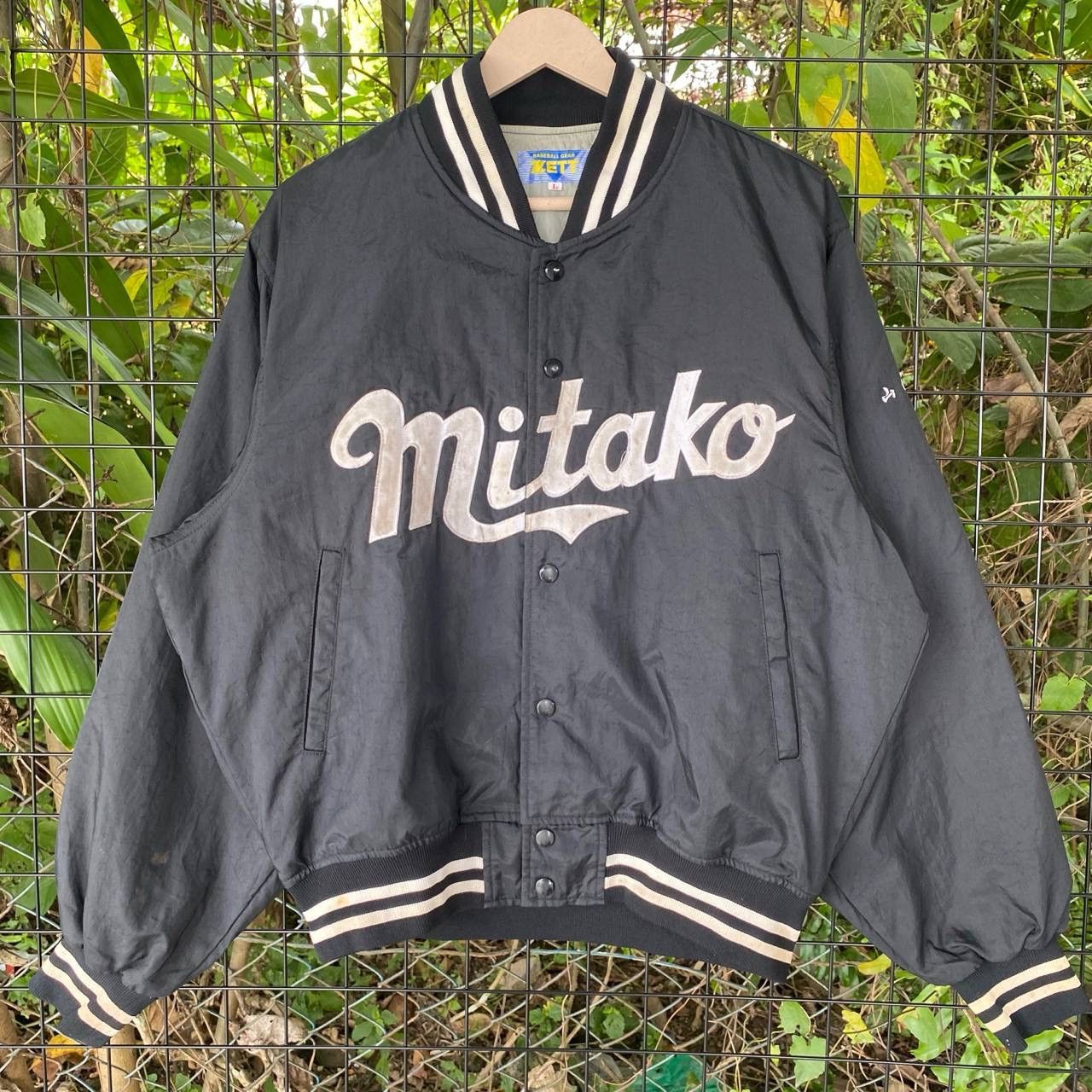 Japanese Brand Vtg Mitako Spellout Baseball Button Up Size US M / EU 48-50 / 2 - 2 Thumbnail