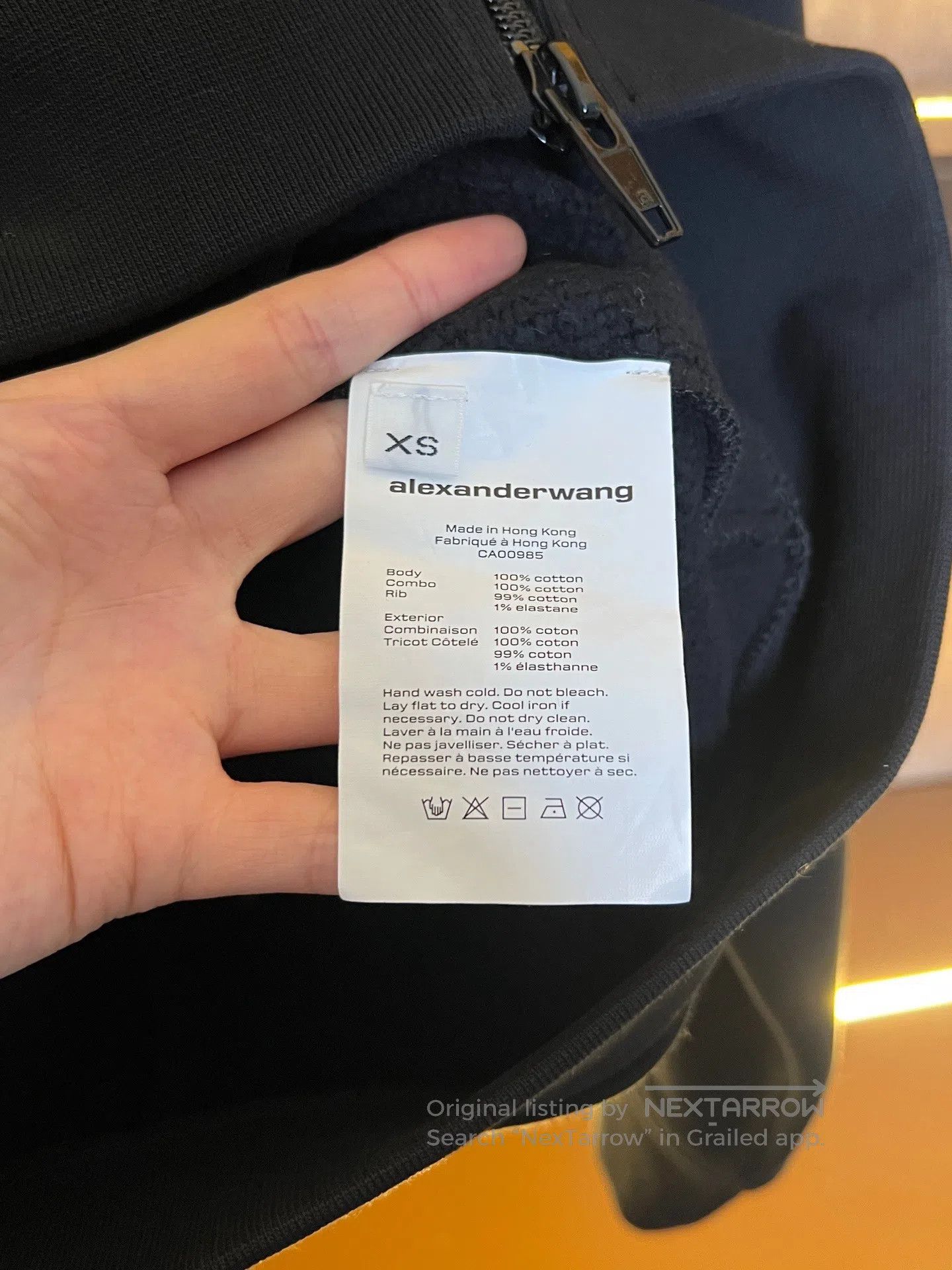 Alexander Wang Alexander Wang Zippered Waist Hoodie| Size US XS / EU 42 / 0 - 3 Thumbnail