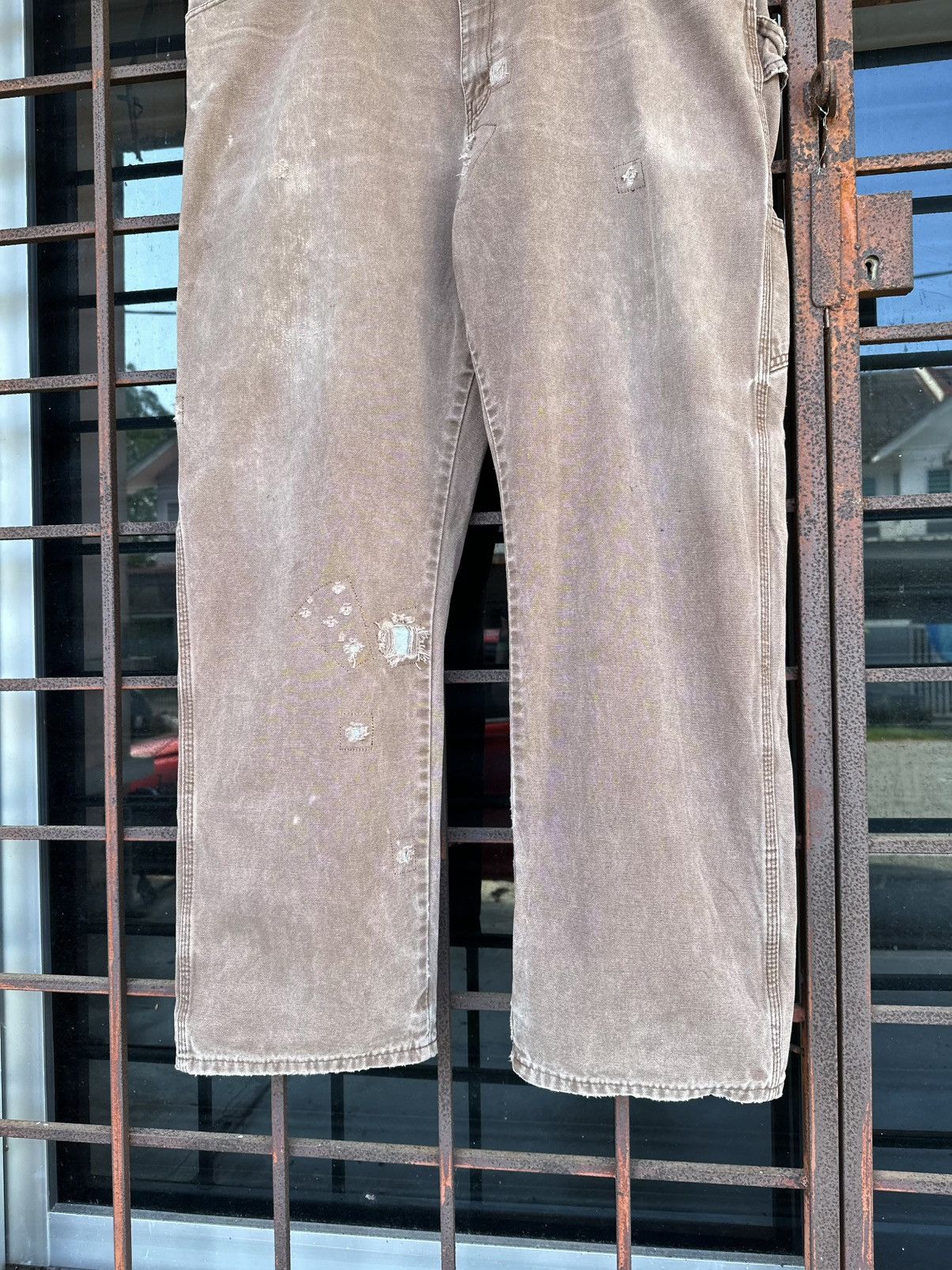 Vintage Thrashed Distressed Dickies ERD Grunge Carpenter Jeans Size US 41 - 9 Thumbnail