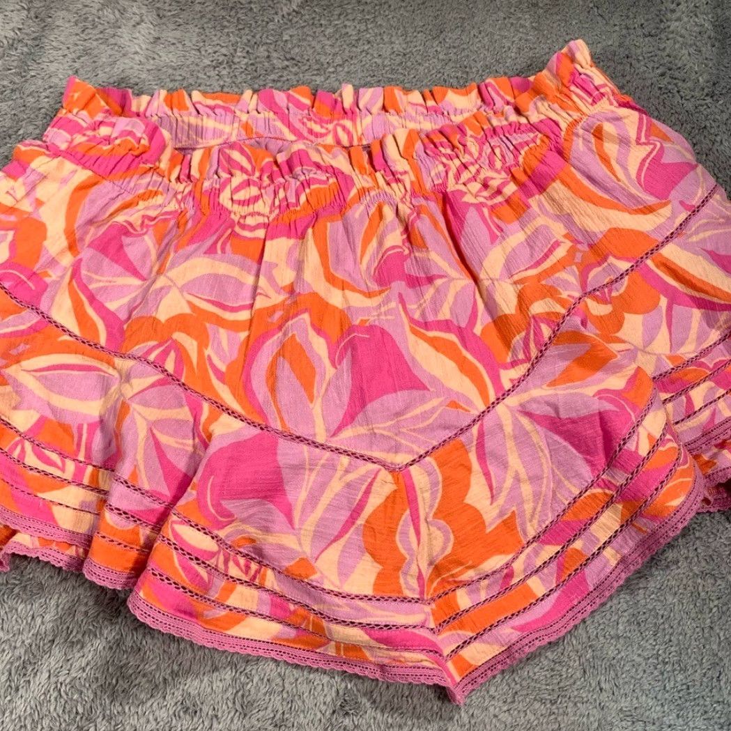 Vintage Aerie Skort Women XL Regular Athletic Pink Orange Ruffled Skort Size ONE SIZE - 4 Thumbnail