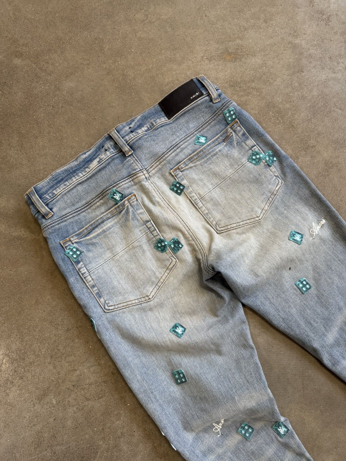 Amiri Amiri Clay Indigo Dice Jean Denim Size 30 | Grailed