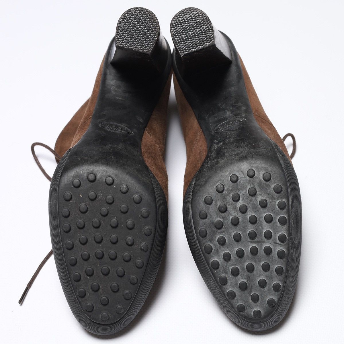Tod's Tods Suede Brown Pumps Heels Boots Shoes Size US 9.5 / IT 39.5 - 20 Thumbnail