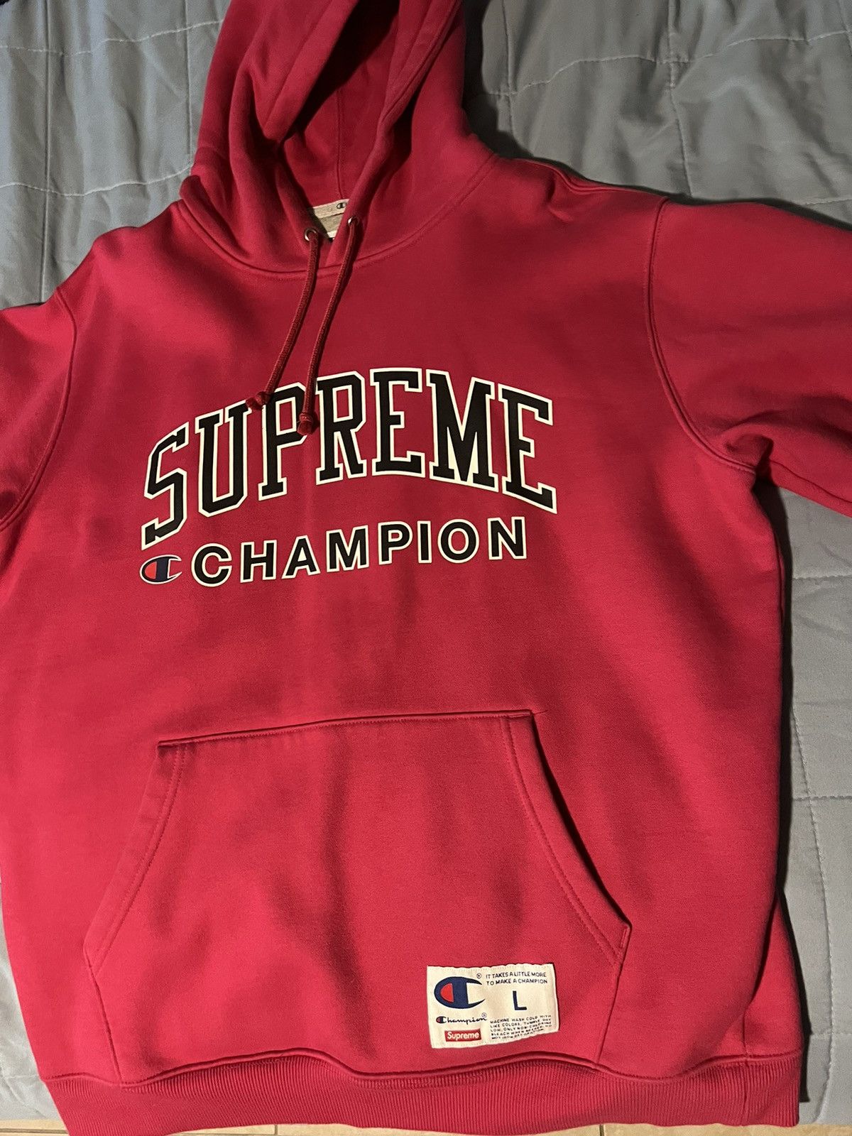 Champion × Supreme Supreme X Champion Hoodie Size US L / EU 52-54 / 3 - 3 Thumbnail