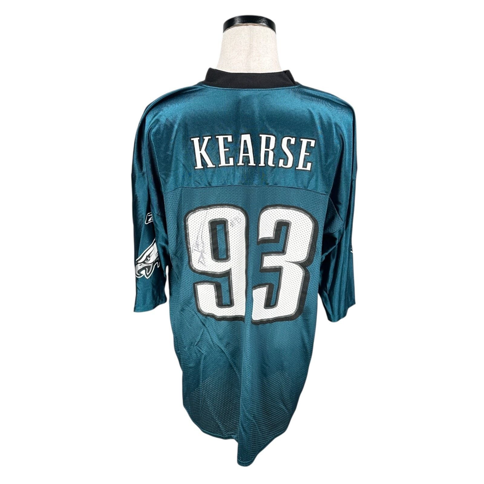 Reebok Vintage Reebok NFL Jevon Kearse Jersey #93 Green Mens XL Y2K Size US XL / EU 56 / 4 - 2 Thumbnail