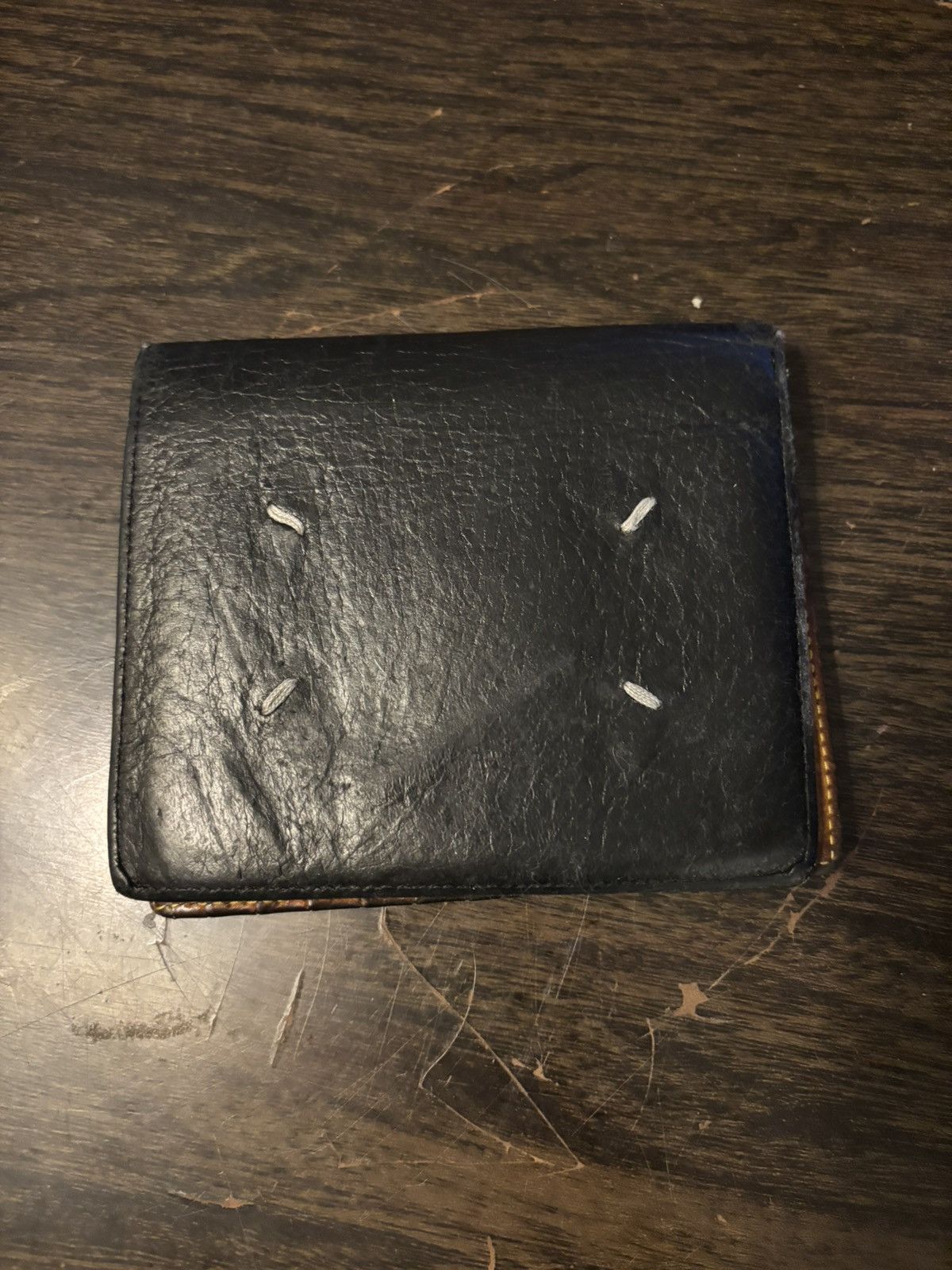 Maison Margiela Black Stitch Wallet Size ONE SIZE - 1 Thumbnail