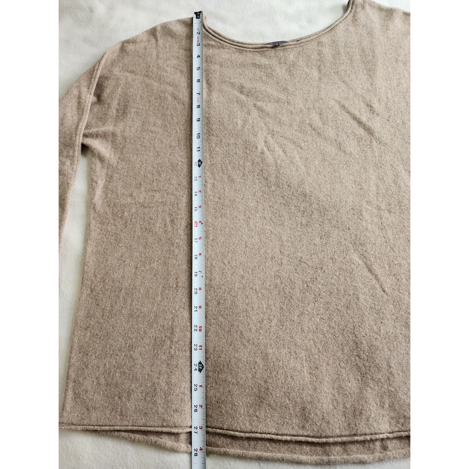 Vince Vince Wool Cashmere Oversized Pullover Sweater Medium Beige Size M / US 6-8 / IT 42-44 - 7 Thumbnail
