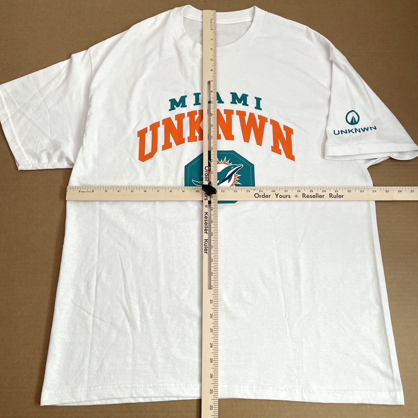 Altea UNKNWN Shirt Adult XL White Teal LeBron Miami Basketball Mens Spellout Short Sleeve Size US XL / EU 56 / 4 - 5 Thumbnail