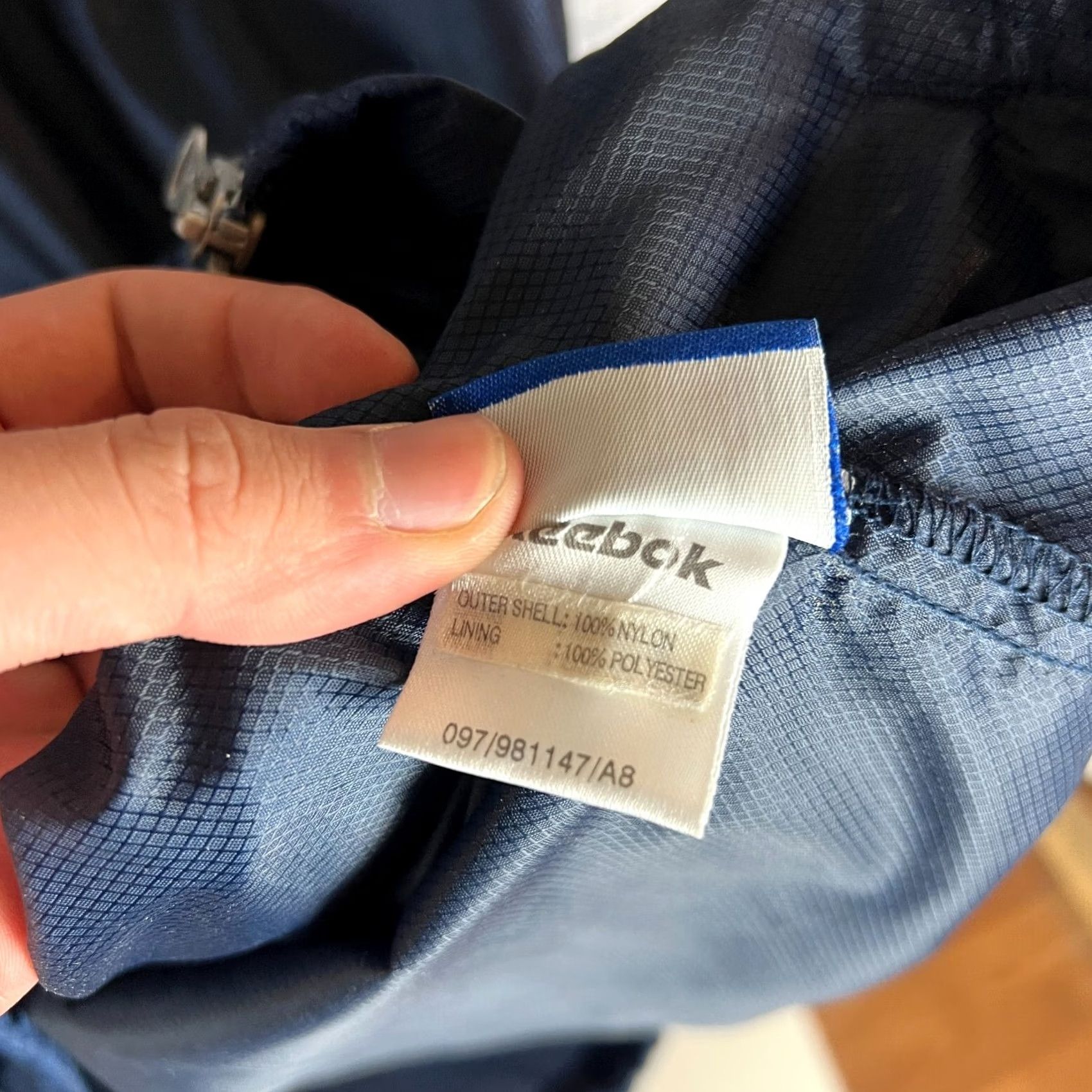Reebok VINTAGE Reebok Track Jacket Men’s Blue Nylon L Jacket Size US L / EU 52-54 / 3 - 7 Thumbnail