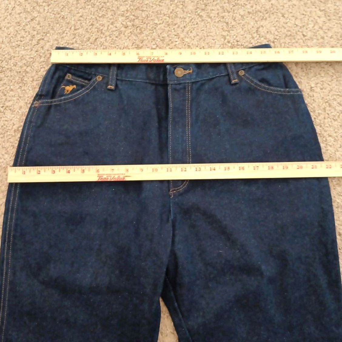 Wrangler VINTAGE Wrangler Jeans Women High Rise 31x31 Blue Denim 18 Regular Cotton 100% Straight Dark Desert Size 28" / US 6 / IT 42 - 2 Thumbnail