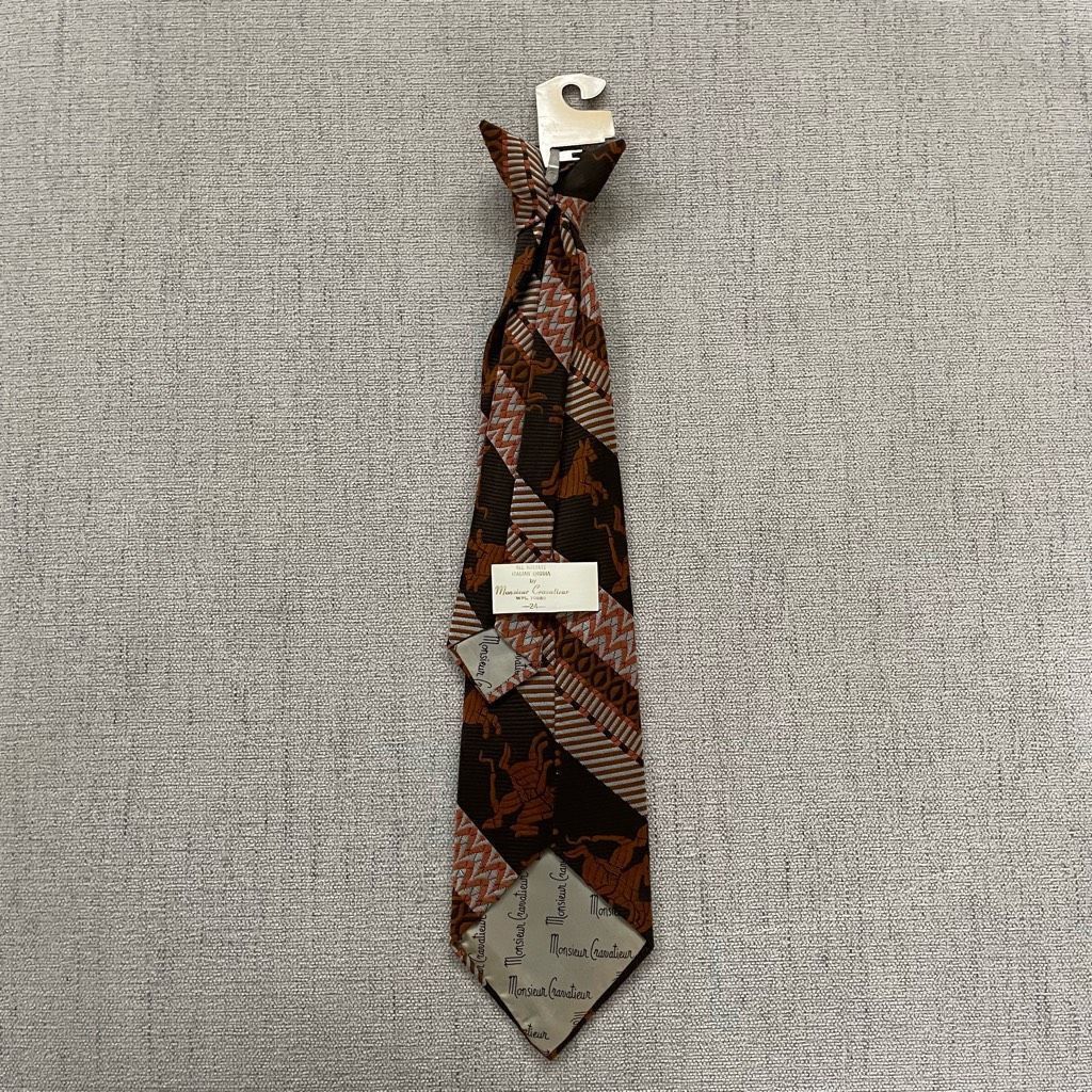 Vintage NWT NOS Vintage 70s Wedgefield’s Monsieur Cravat Clip On Neck Tie Size ONE SIZE - 6 Thumbnail