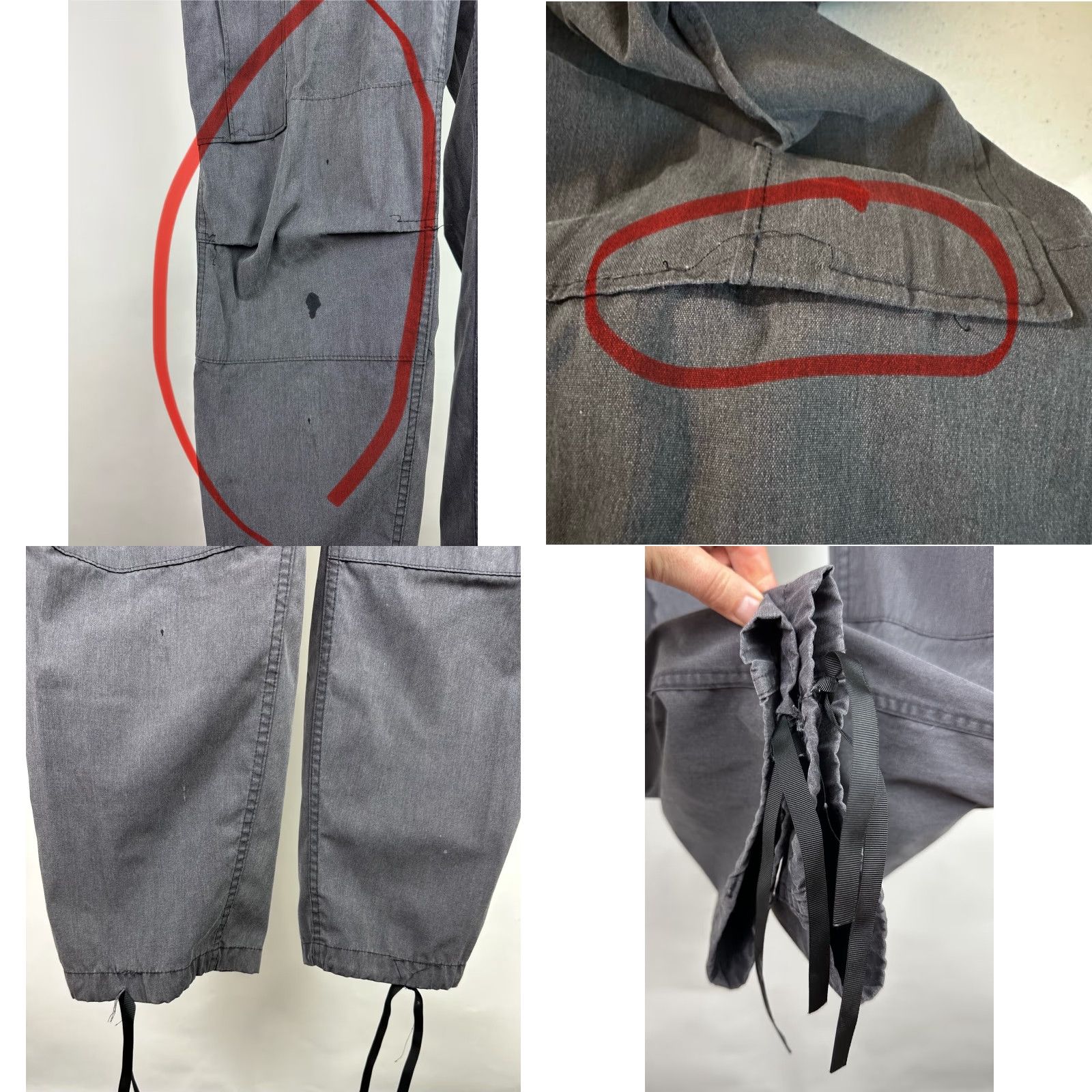 Vintage VINTAGE Army Cargo Pants 34x32 ACTUAL SLIM FIT Black 80s 90s Casual Mens Pants Size US 34 / EU 50 - 8 Thumbnail
