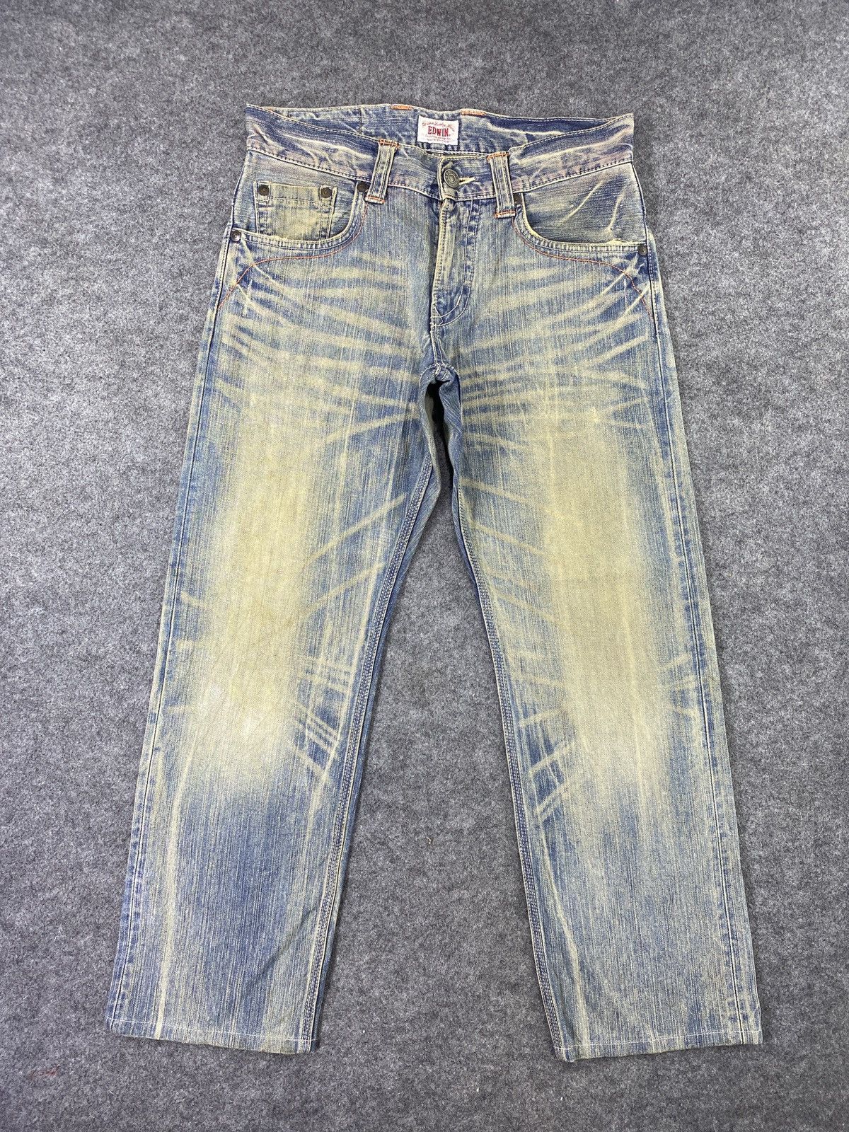 Edwin × Japanese Brand × Jean Edwin XV Blue Wash Denim - J977 Size US 34 / EU 50 - 1 Thumbnail