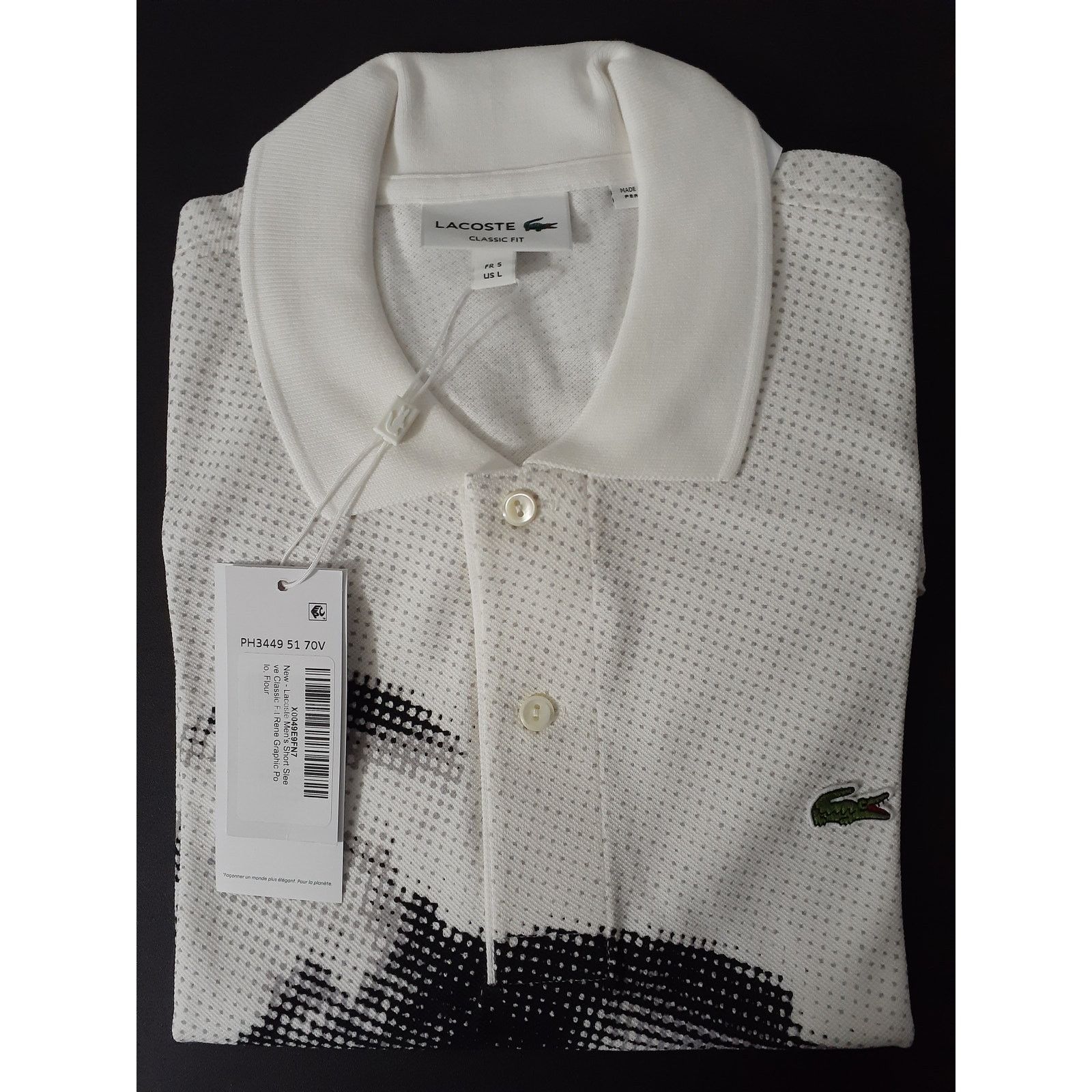 Lacoste Lacoste Men's Short Sleeve Classic Fit Rene Graphic Polo L Size US L / EU 52-54 / 3 - 2 Thumbnail