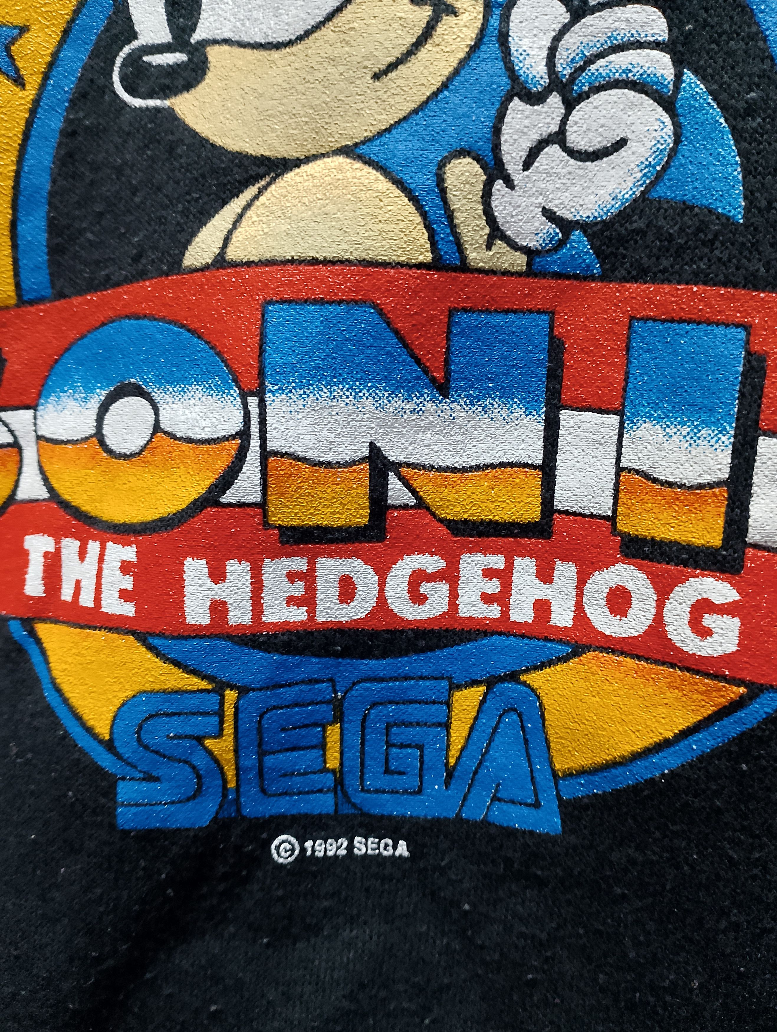 Vintage Vintage 1992 SEGA Sonic the Hedgehog Hoodie Black USA Made Size US M / EU 48-50 / 2 - 4 Thumbnail